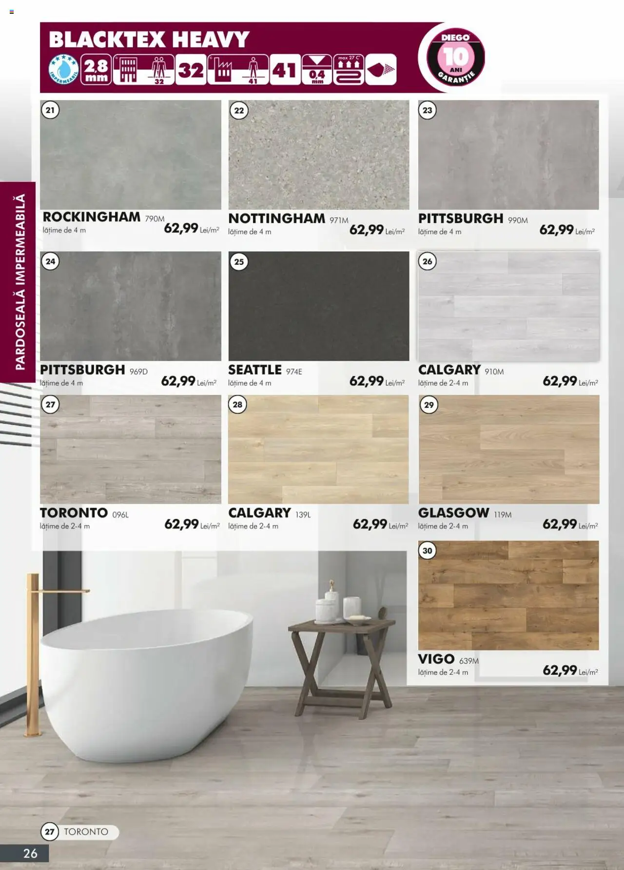 Noul catalog Diego – valabil de la 01.04.2024 | Pagină: 26 | Produse: Pardoseală