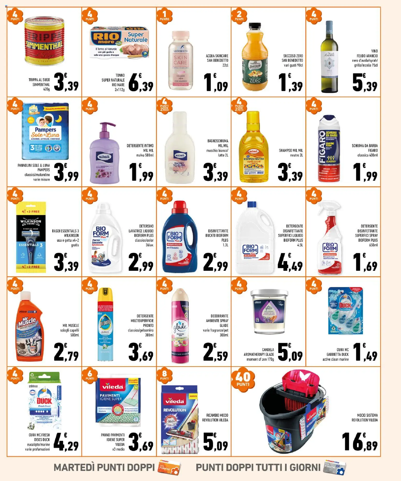 Volantino Conad del 21.01.2026 | Pagina: 7 | Prodotti: Shampoo, Tonno, Tonno al naturale, WC