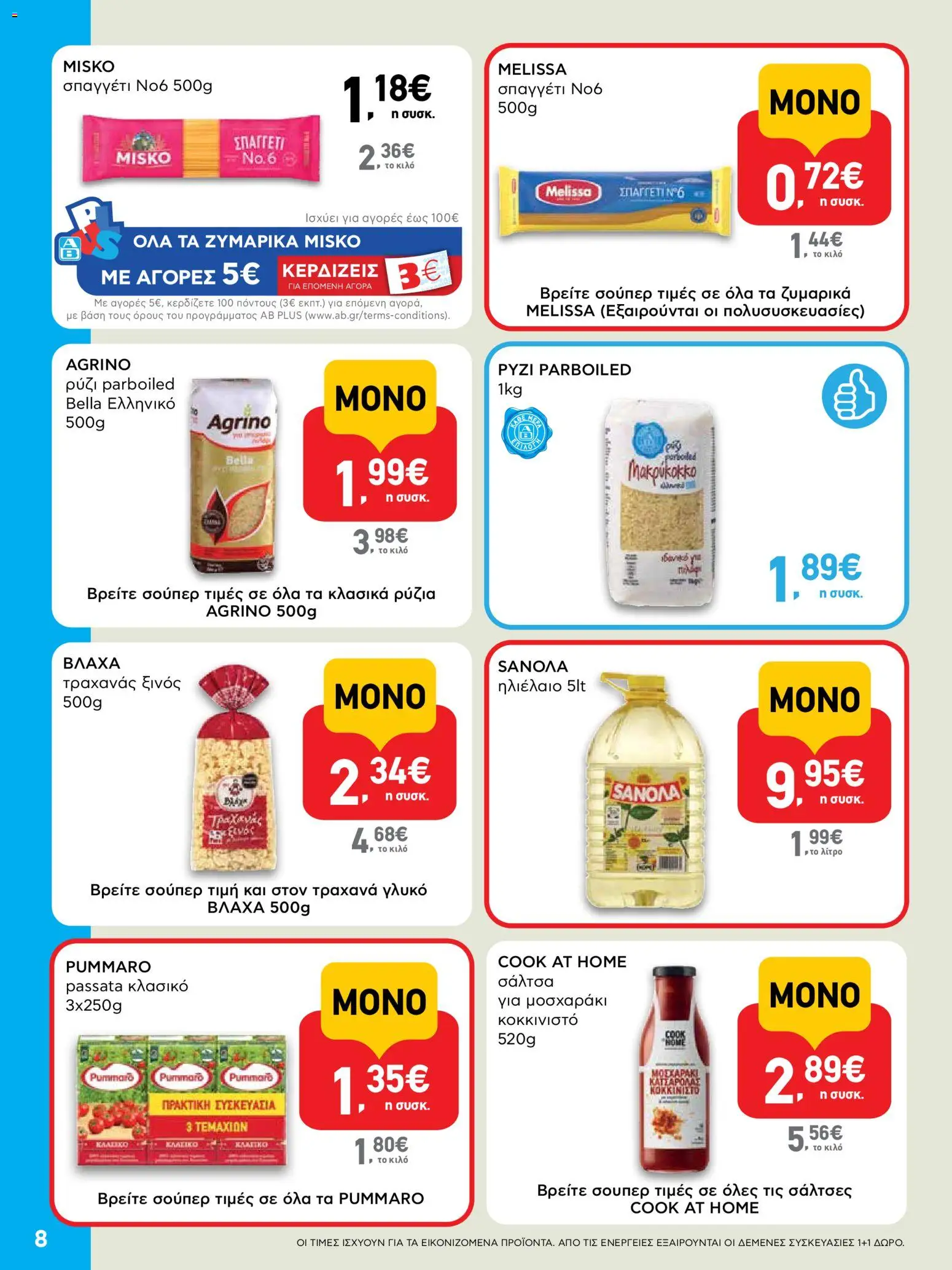  | Σελίδα: 8 | Προϊόντα: Ηλιέλαιο, Ρύζι, Τραχανάς