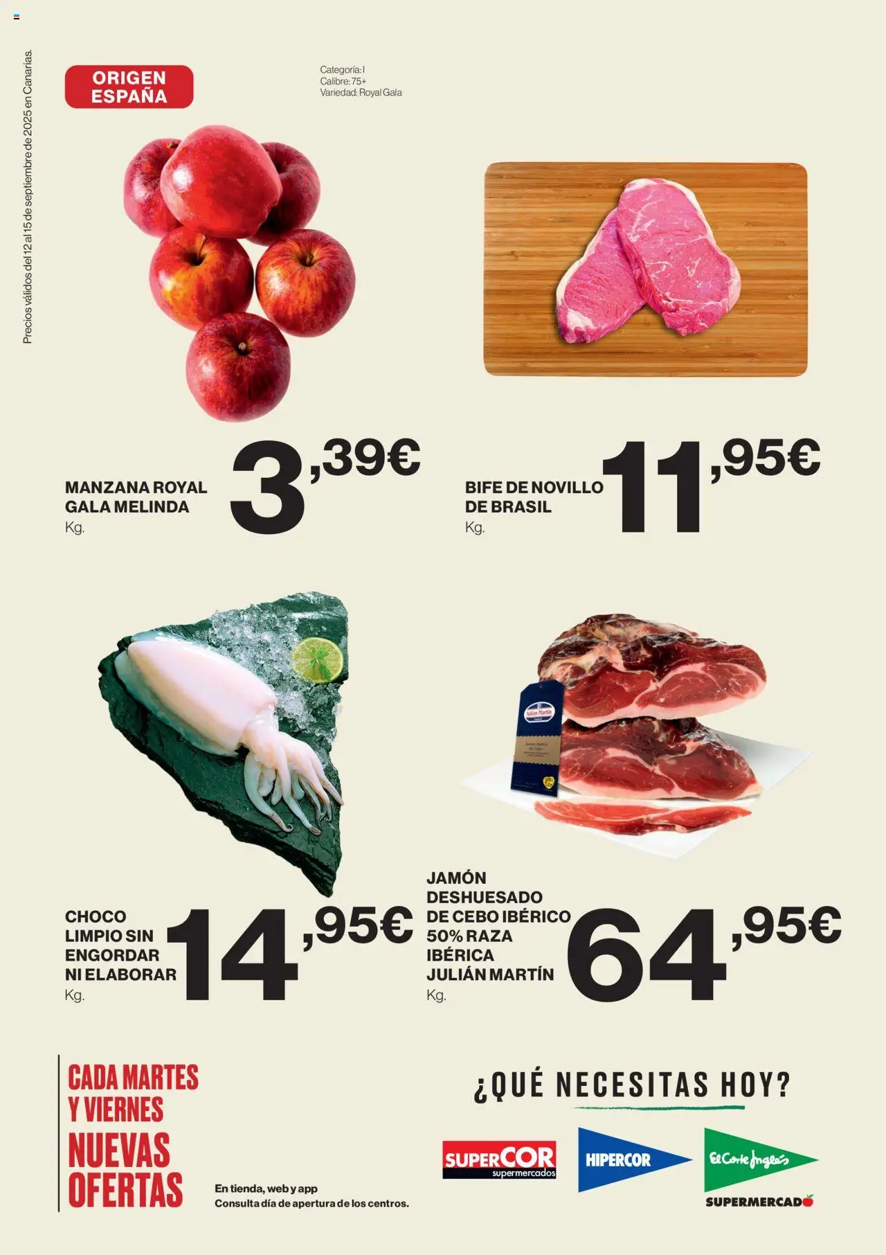 Supercor Canarias │ válido desde el 12.09.2025 | Página: 2 | Productos: Jamón, Manzana