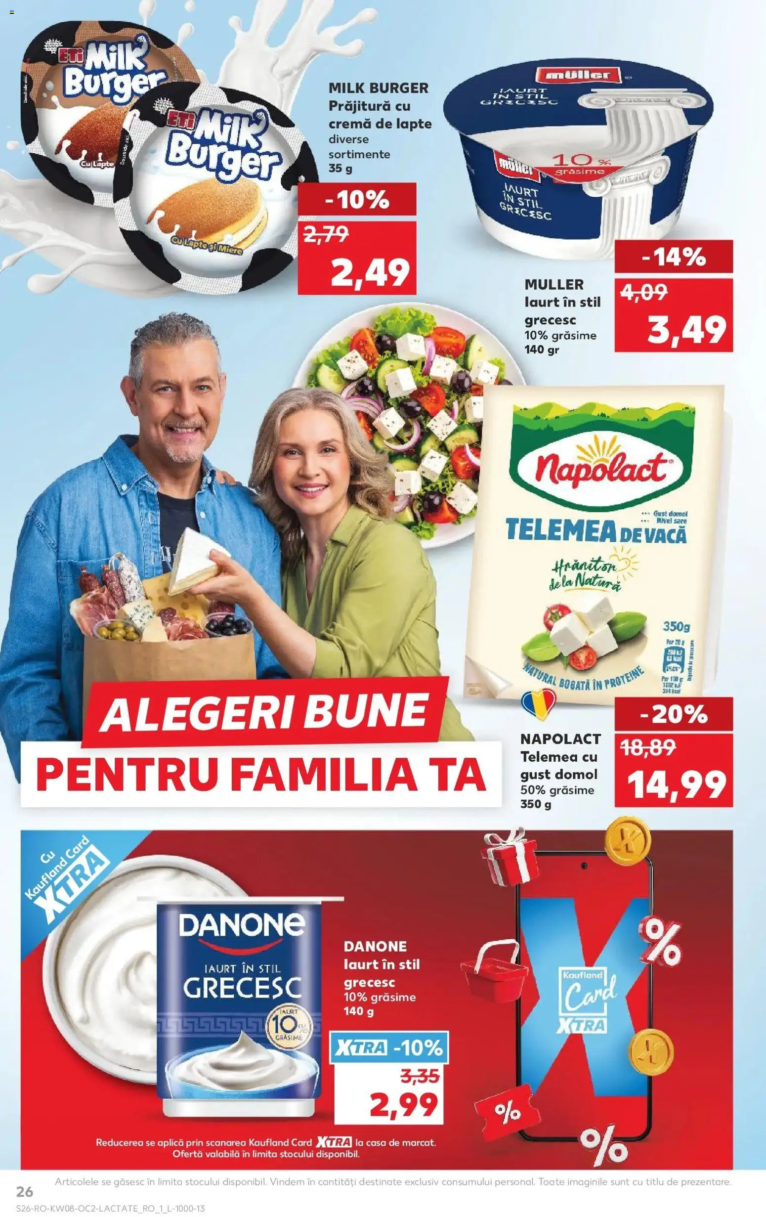 Noul catalog Kaufland – valabil de la 18.02.2026 | Pagină: 26 | Produse: Masaüstü kılıfı, Prăjitură, Iaurt, Cremă
