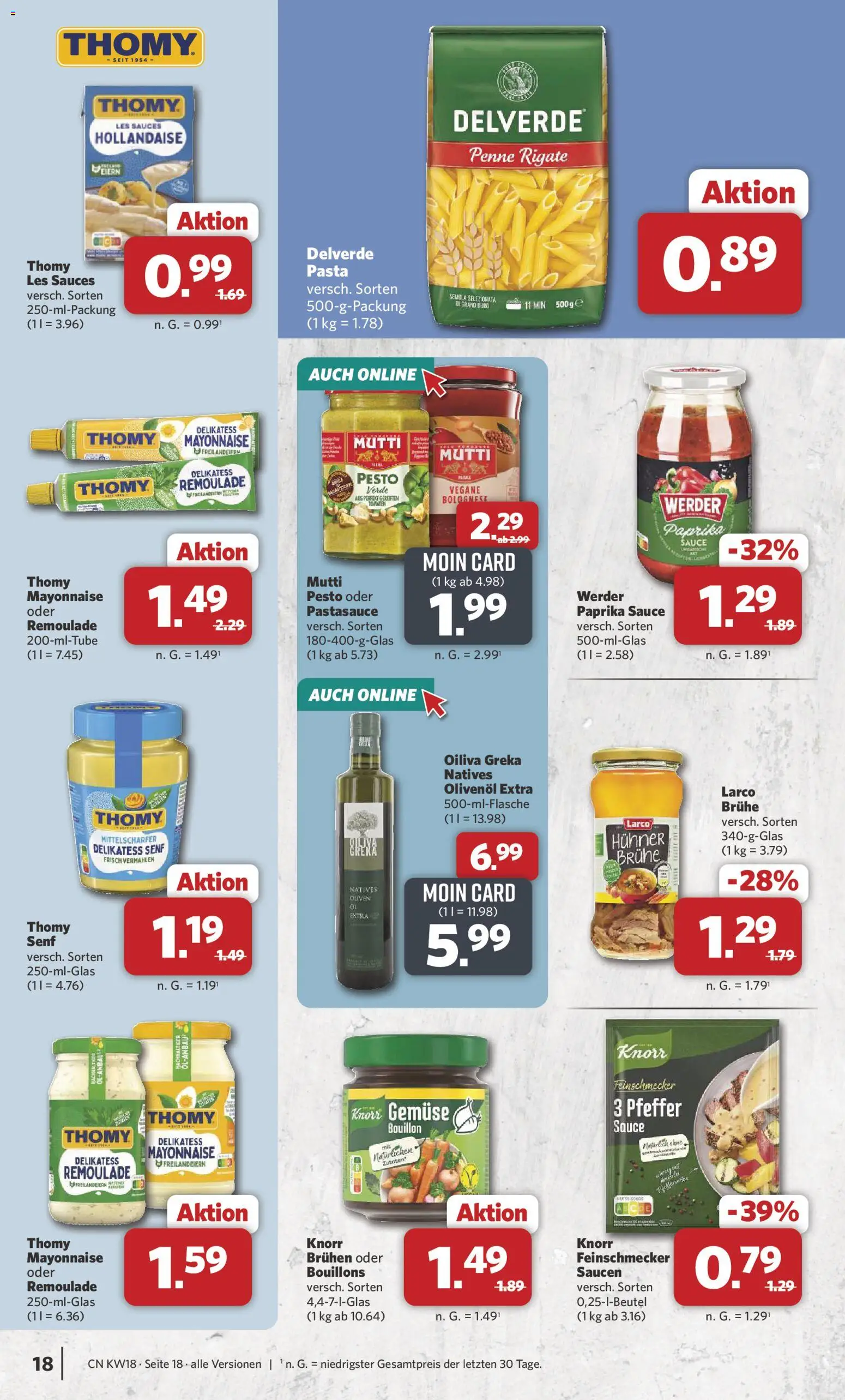 Combi Prospekt 	 – gültig ab 27.04.2026 | Seite: 18 | Produkte: Gemüse, Mayonnaise, Pfeffer, Pasta