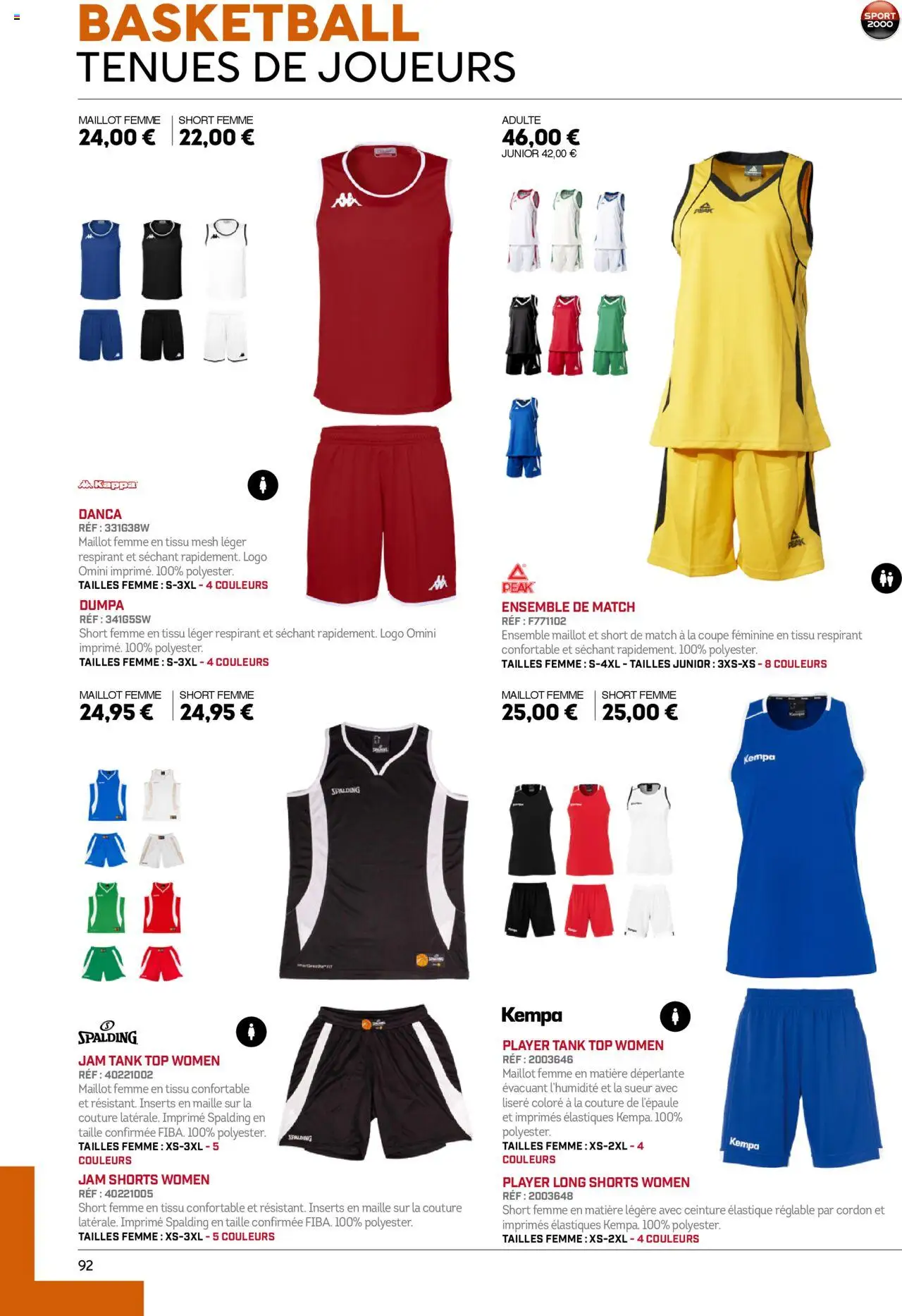 {H1} | Page: 92 | Produits: Ceinture, Élastiques, Shorts