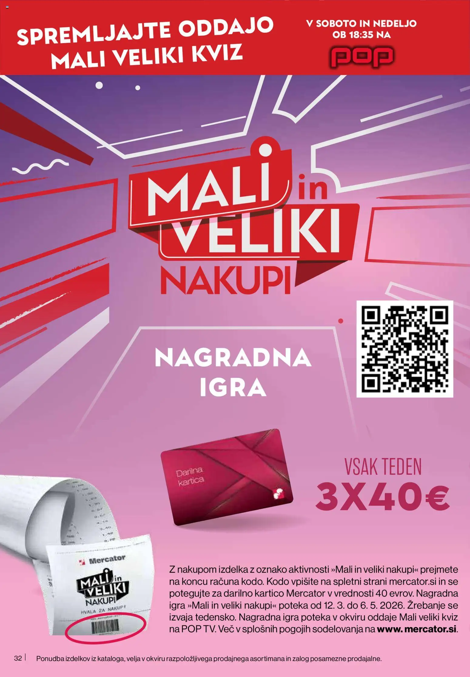 Novi Mercator katalog ponudbe – veljaven od 02.04.2026 | Stran: 32 | Izdelki: Igra