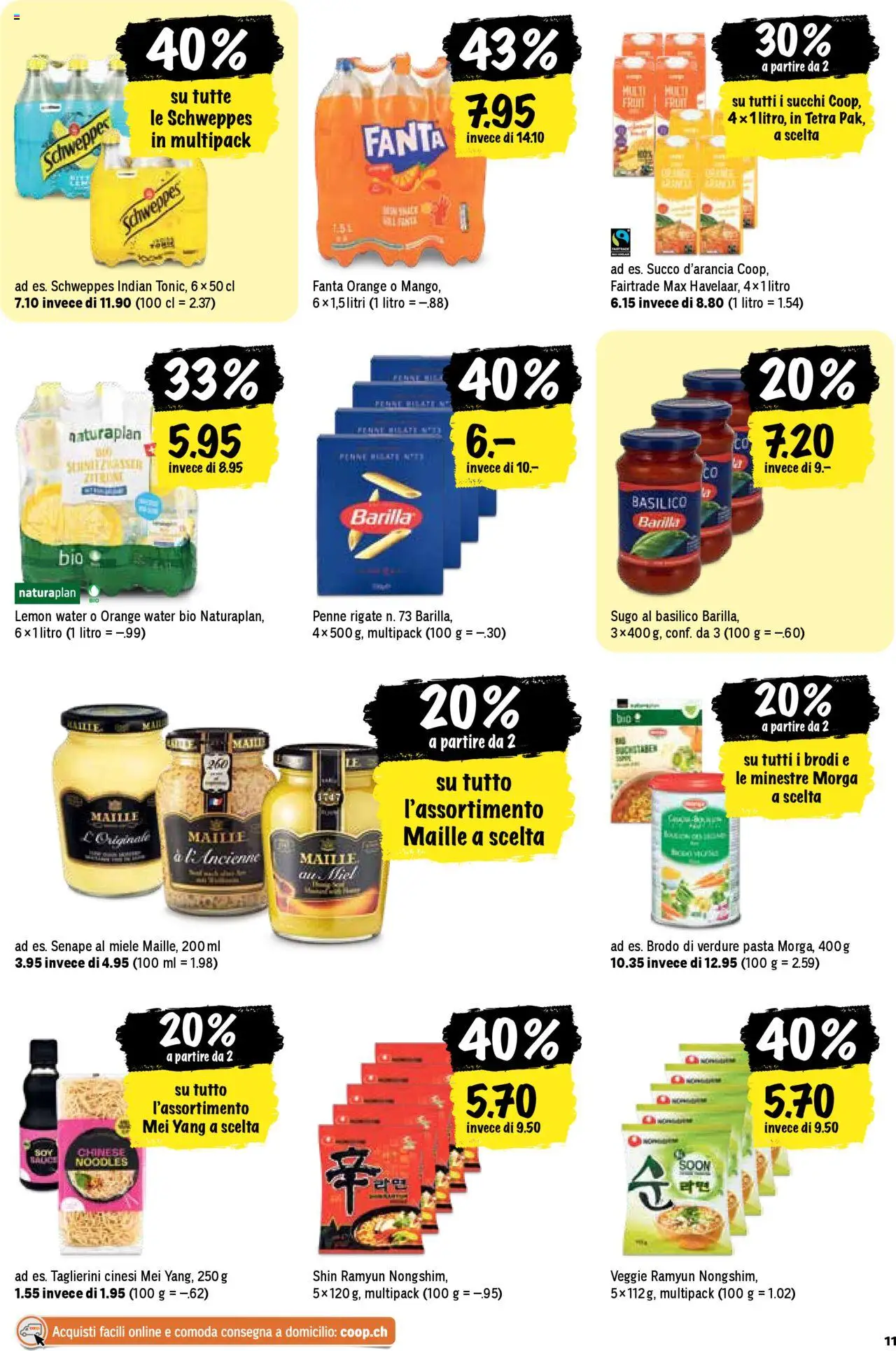 Coop - Una settimana di azioni – gültig ab 23.10.2025 | Seite: 11 | Produkte: Fanta, Pasta, Mango, Miele