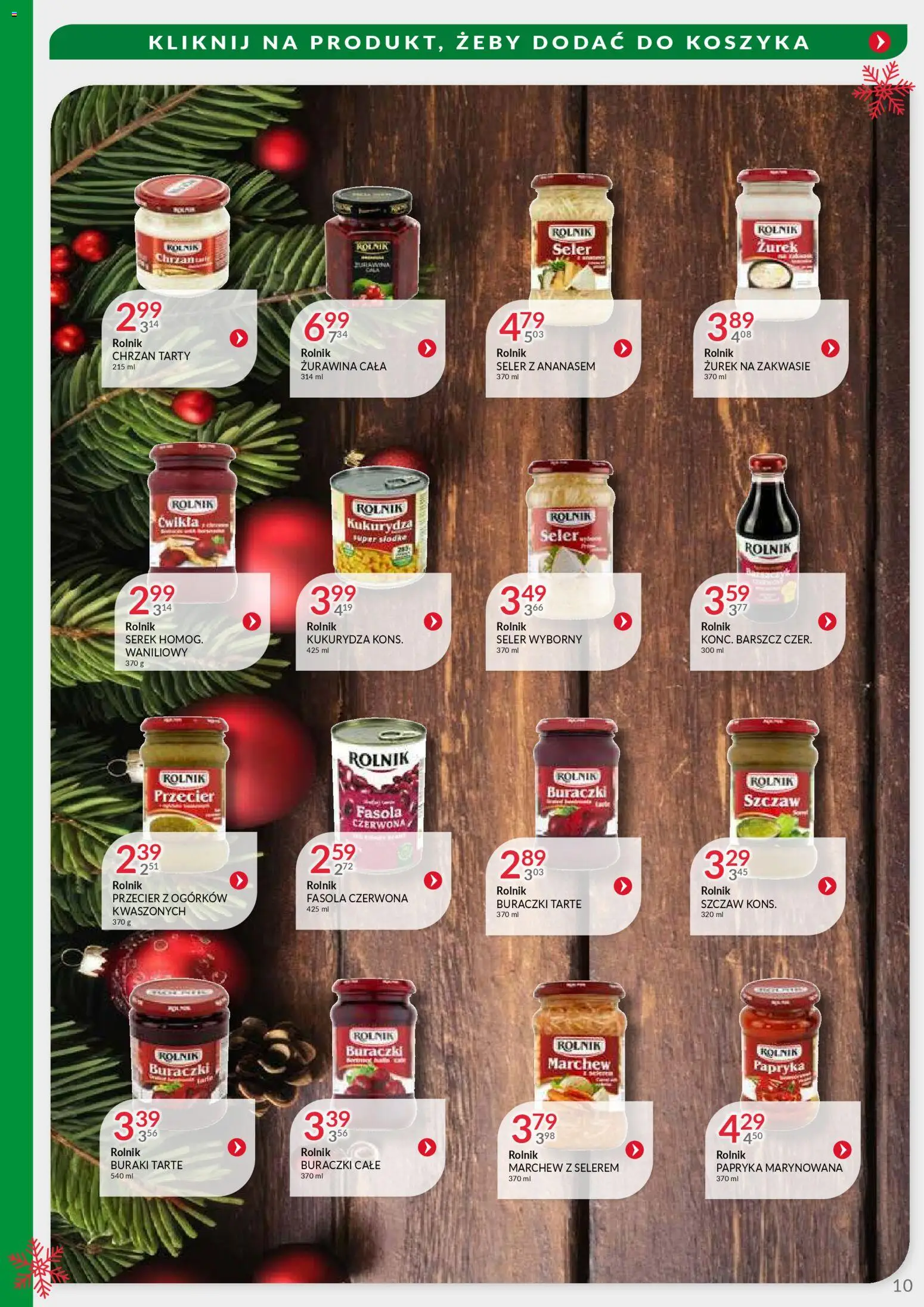 Eurocash Gazetka - Oferta Handlowa MR Południowy Wschód od 24.11.2025 | Strona: 10 | Produkty: Kukurydza, Zurek, Fasola czerwona, Żurawina