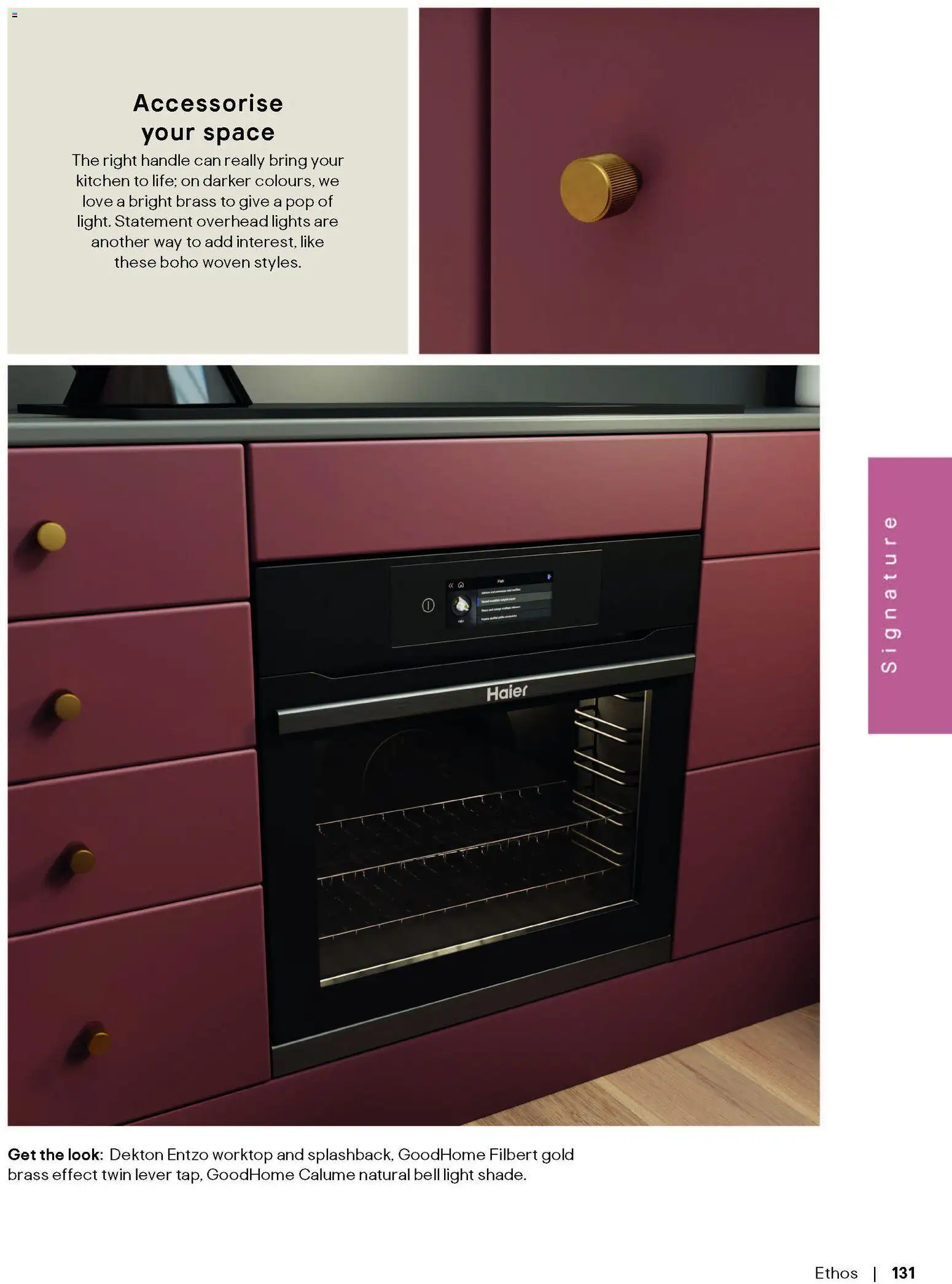 {H1} | Page: 131 | Products: Handle, Kitchen, Lights, Worktop