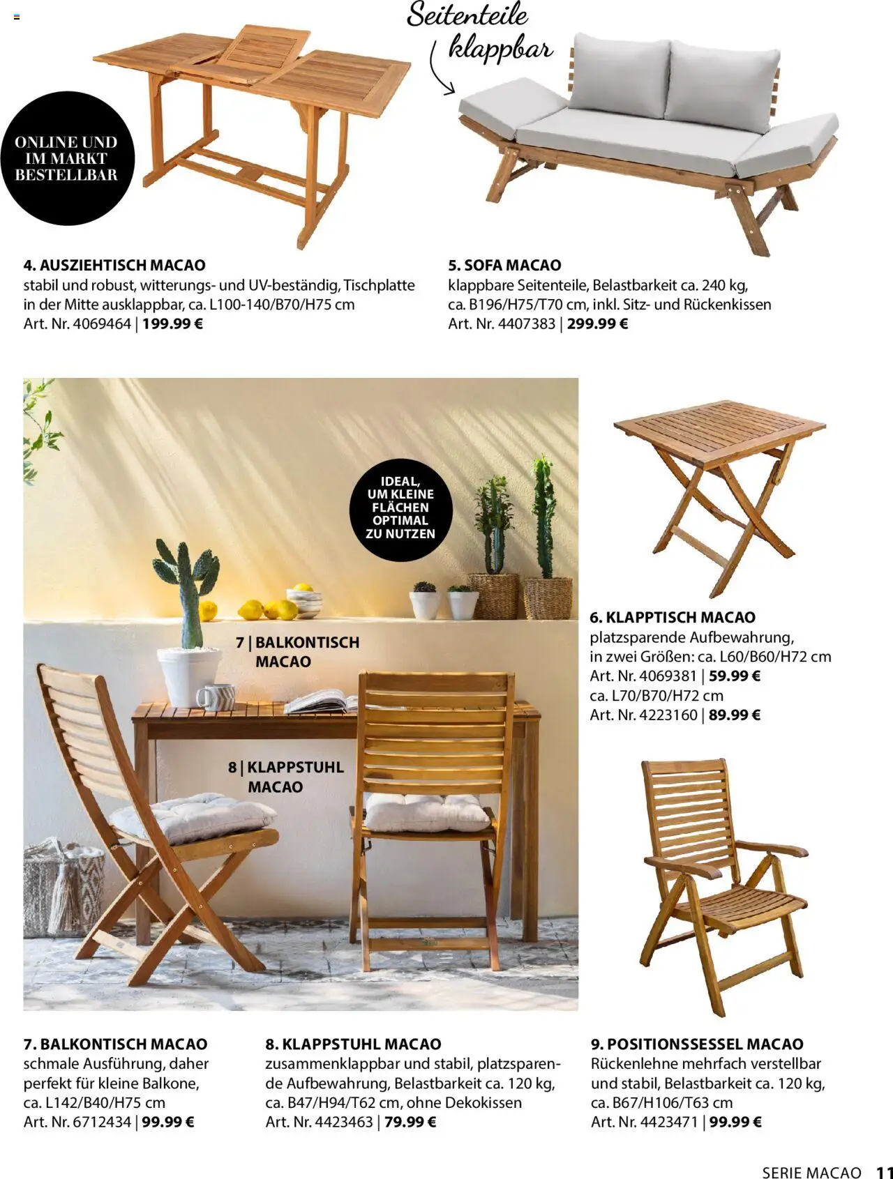 Dehner Gartenmöbel Trends 2025 gültig ab 20.01.2025 | Seite: 11 | Produkte: Sofa