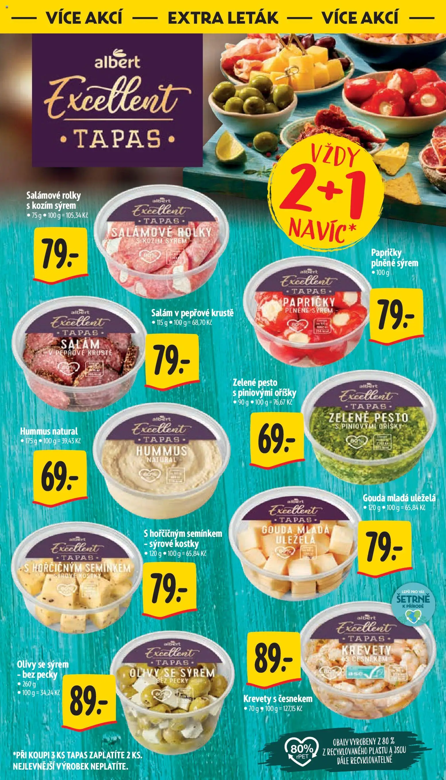 Albert leták - Supermarket od 22.04.2026 | Strana: 28 | Produkty: Hummus, Salám, Oříšky, Kostky