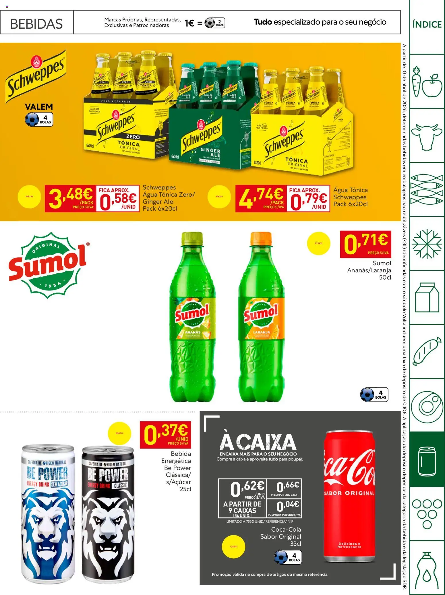 Recheio - Horeca Bons Negócios Madeira │ válido de 14.04.2026 | Página: 23 | Produtos: Agua, Caixa, Bebida