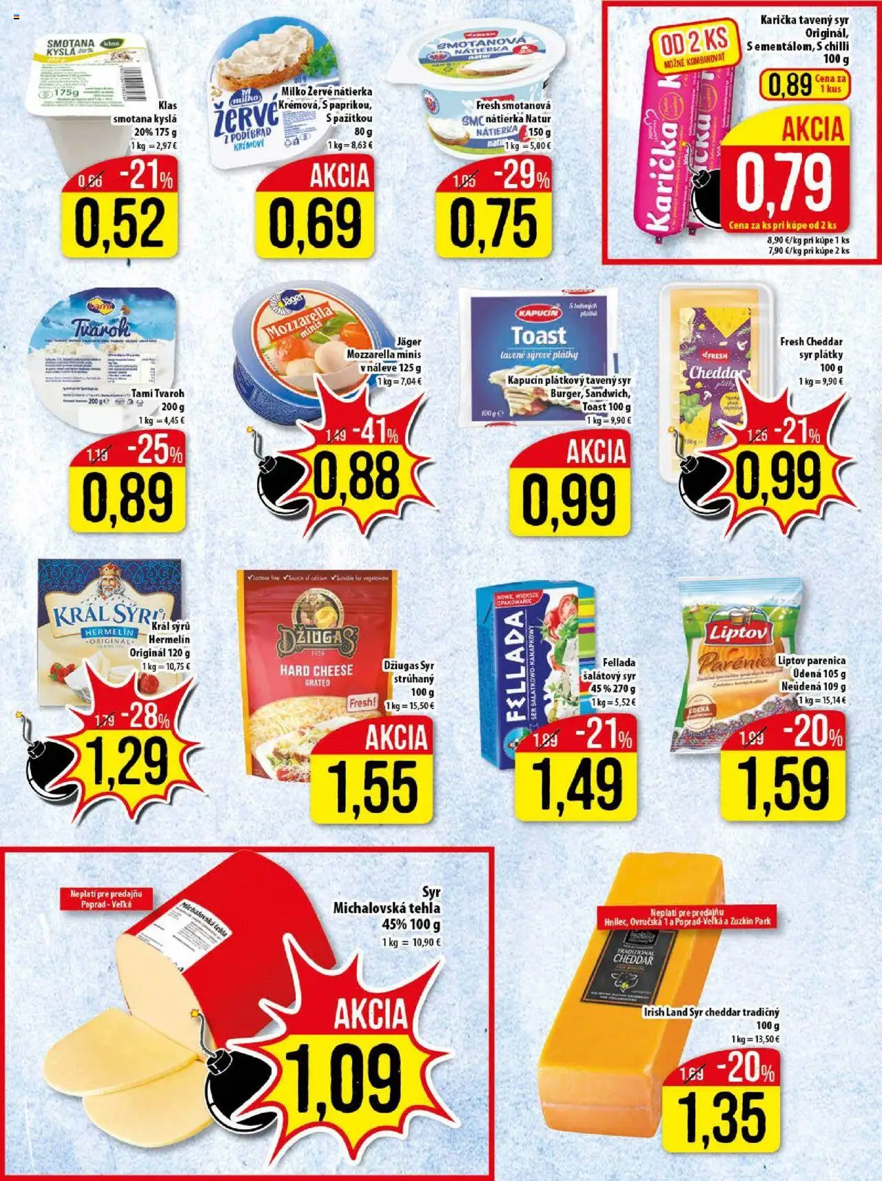 Klas leták │ platný od 25.08.2025 | Strana: 8 | Produkty: Syr, Smotana, Mozzarella, Chilli