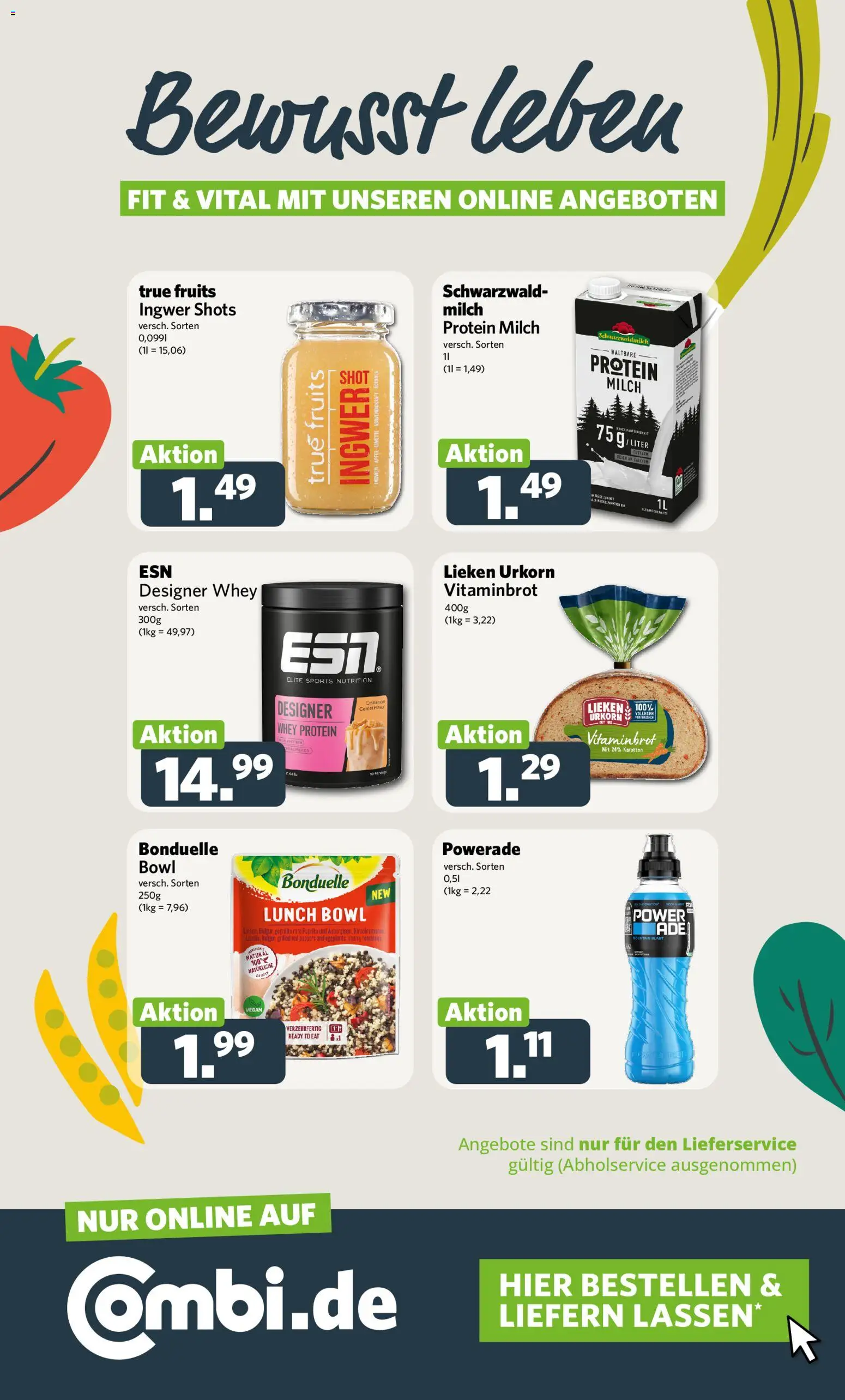 Combi Prospekt 	 – gültig ab 12.01.2026 | Seite: 28 | Produkte: Milch, Äpfel, Powerade, Limette