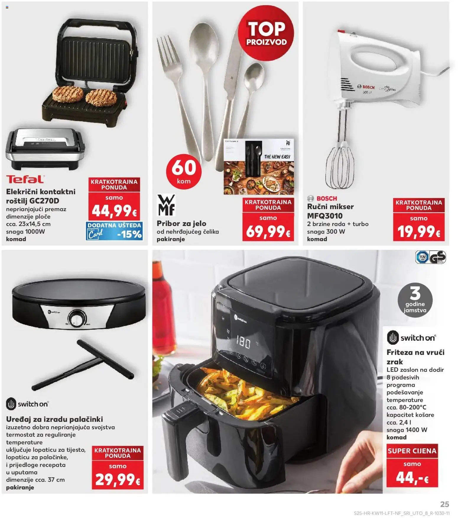 Kaufland katalog | vrijedi od 10.03.2026 | Stranica: 25 | Proizvodi: Mikser, Friteza, Termostat, Pribor za jelo
