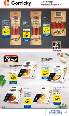 Tesco leták - Hypermarket od 09.07.2025 | Strana: 23 | Produkty: Klobása, Uzeniny, Rýži, Halušky
