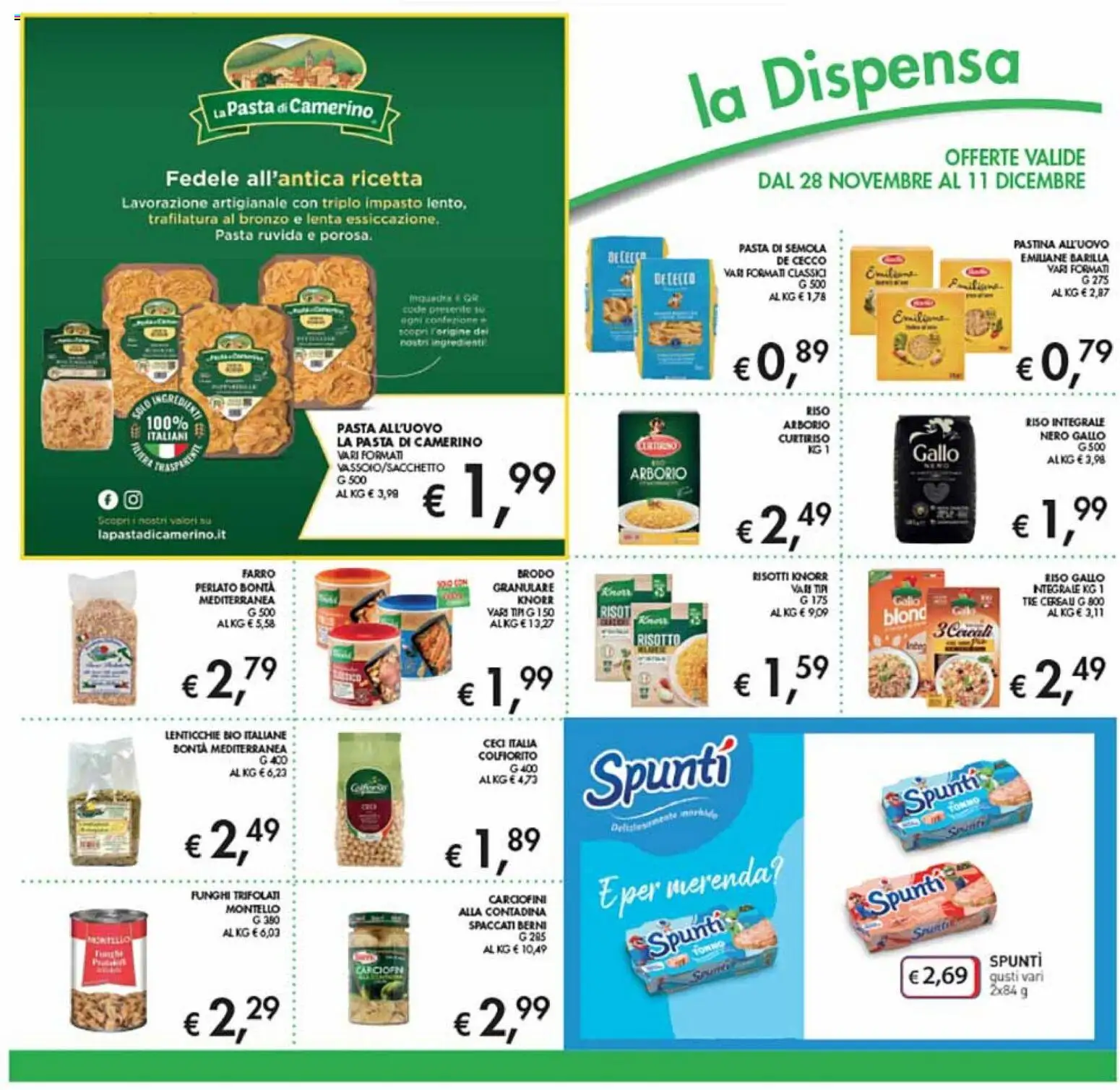 Volantino Coal del 28.11.2025 | Pagina: 22 | Prodotti: Riso, Pasta, Funghi, Farro