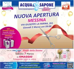 Anteprima del volantino Acqua e Sapone volantino Messina valido a partire dal 05.03.2026