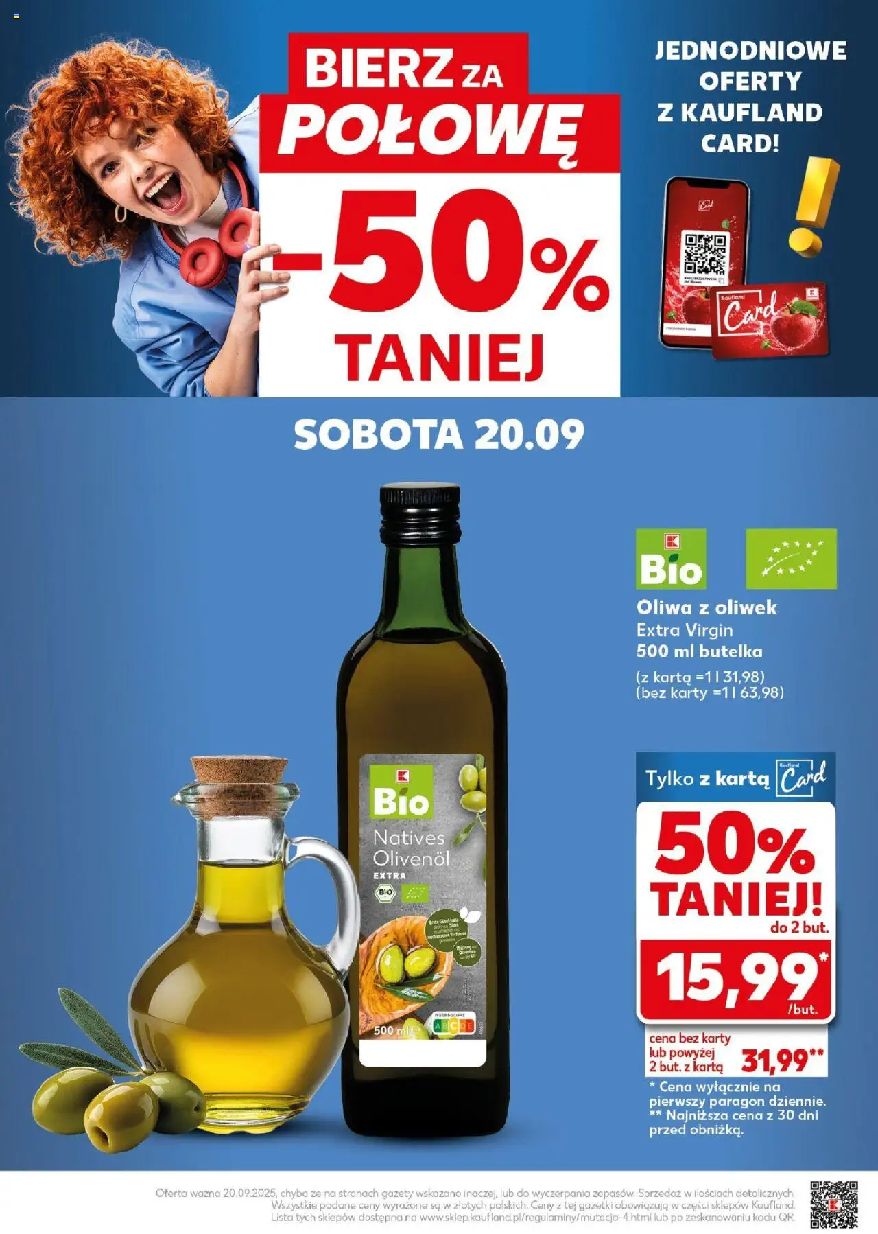 Kaufland gazetka - Super Sobota od 20.09.2025 | Strona: 22 | Produkty: Karta, Oliwa z oliwek, Oliwa z oliwek extra virgin