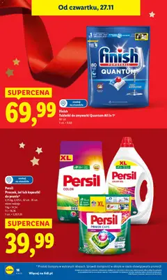 Pogląd oferty "Lidl Black Friday" - ważna od 27.11.2025 | Strona: 18 | Produkty: Persil, Finish, Tabletki do zmywarki