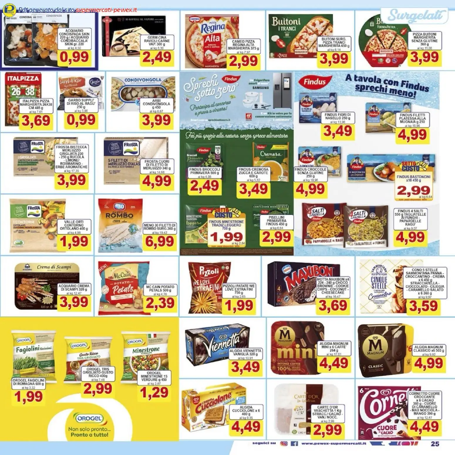 Volantino Pewex del 08.12.2025 | Pagina: 25 | Prodotti: Verdure, Ragú, Cacao, Stracciatella