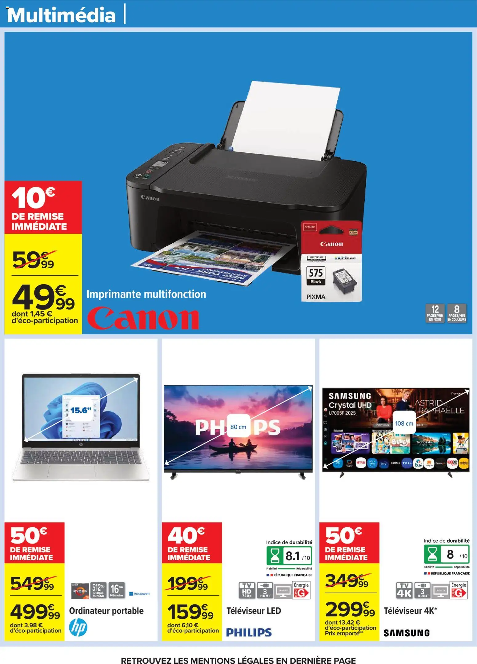 {H1} | Page: 82 | Produits: Imprimante, Imprimante multifonction, Televiseur, Portable