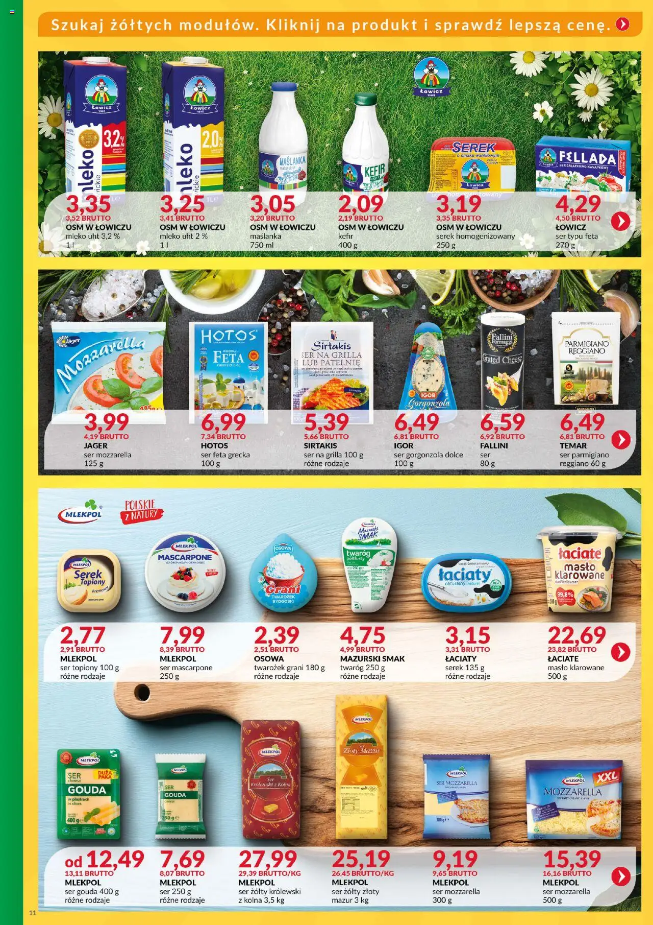 Eurocash Gazetka - Katalog Artykułów Spożywczych od 01.06.2025 | Strona: 11 | Produkty: Ser topiony, Cream cheese, Ser mascarpone, Ser gouda