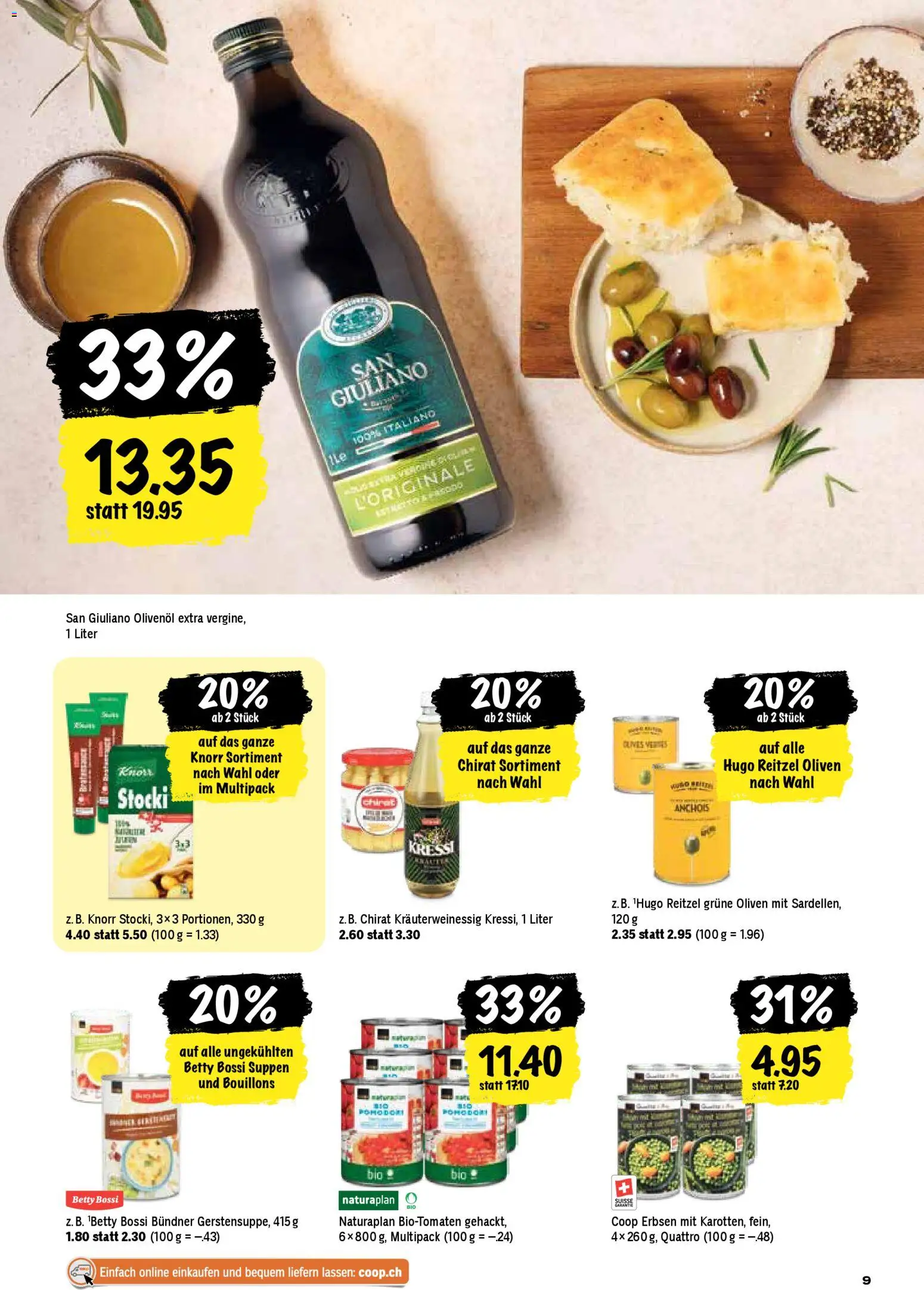 Coop Aktionen – gültig ab 26.02.2026 | Seite: 9 | Produkte: Strunová sekačka, Erbsen