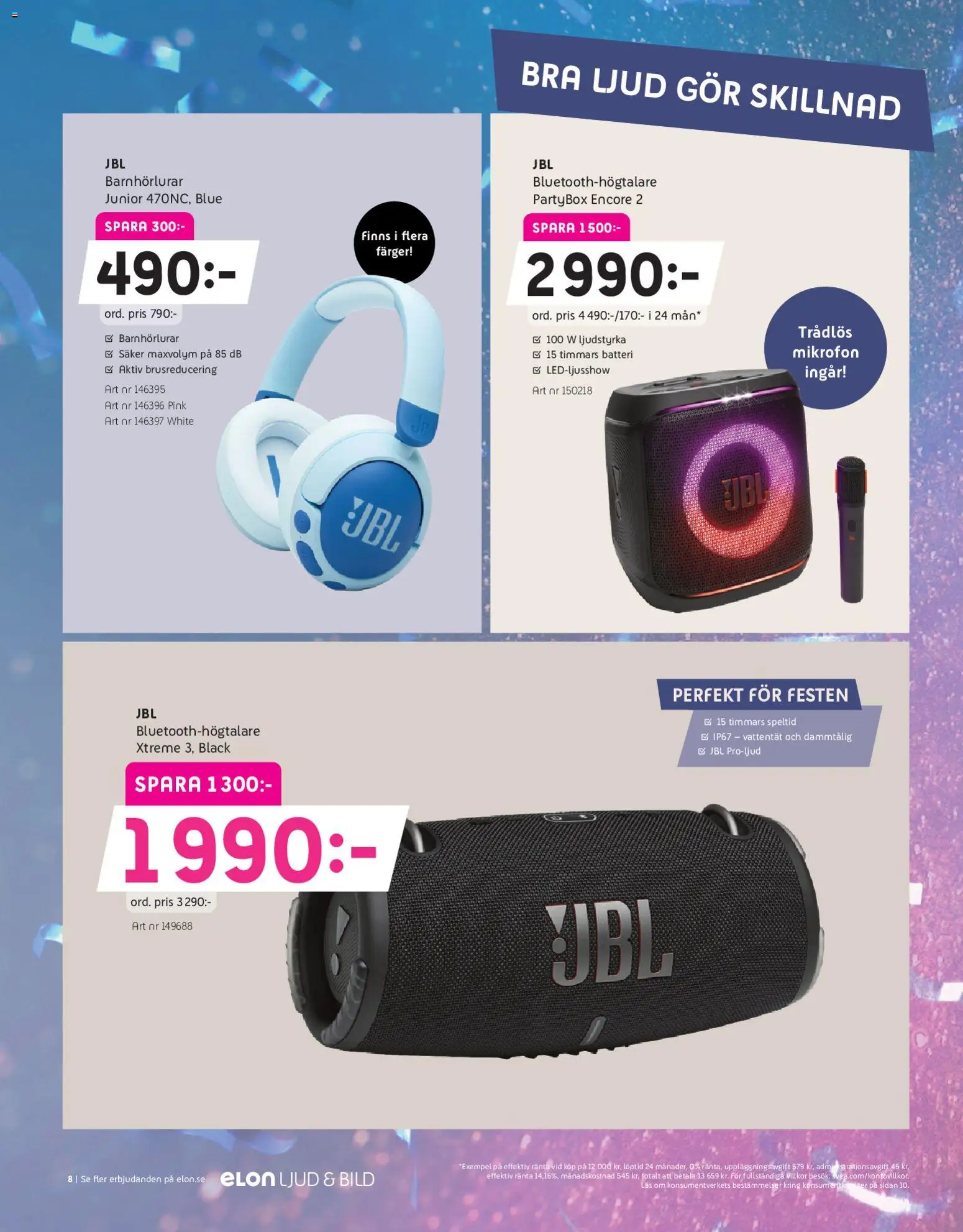 Elon reklamblad aktuell från 09.02.2026 | Sida: 8 | Produkter: Batteri, Mikrofon