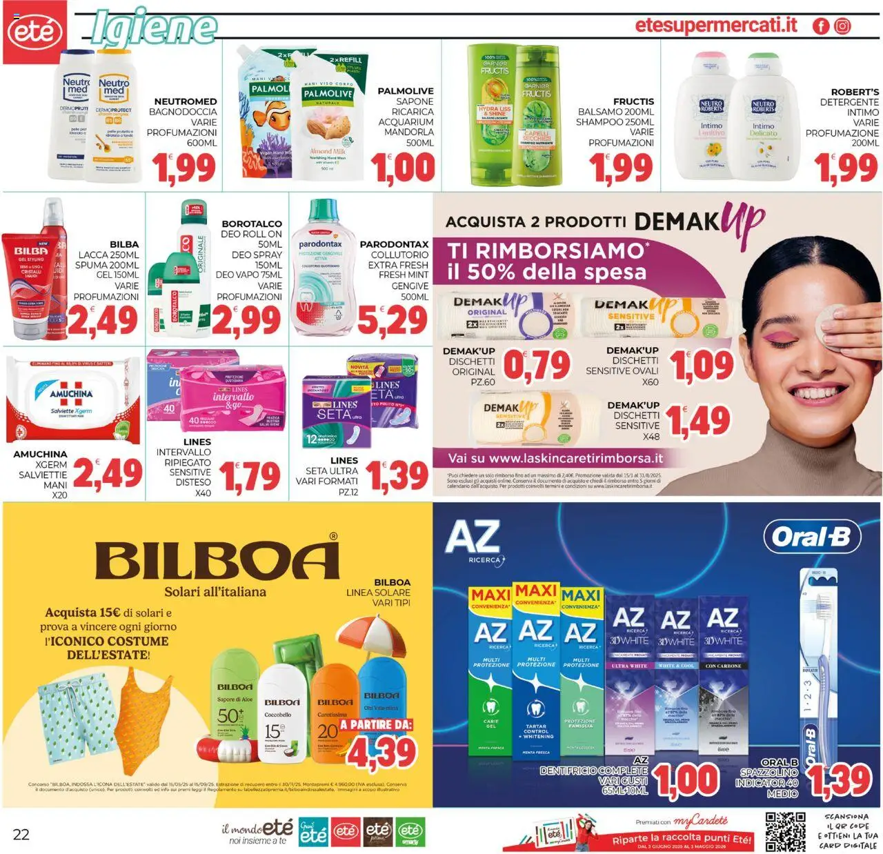 Volantino Eté del 25.07.2025 | Pagina: 22 | Prodotti: Shampoo, Sapone, Detergente, Tè