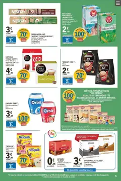 Vista previa E.Leclerc folleto válido desde el 07.01.2026 | Página: 5 | Productos: Leche, Café, Τυρόπιτα