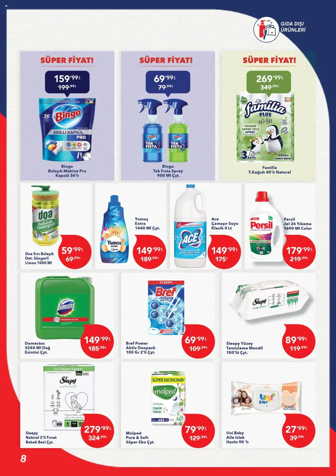 Kim Market Katalog - Marmara Insert - 18.09.2025 tarihinden itibaren geçerlidir | Sayfa: 8 | Ürünler: Tuvalet, Mendil, Limon, Tuvalet kağıdı