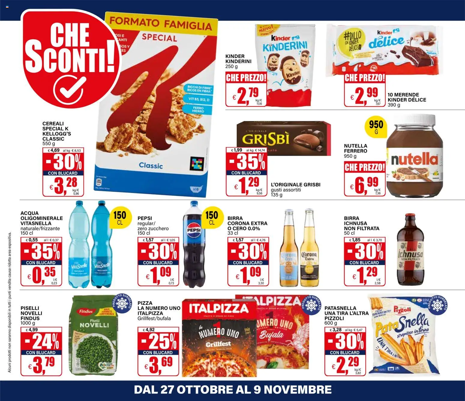 Volantino Il Gigante del 27.10.2025 | Pagina: 18 | Prodotti: Pizza, Birra, Piselli, Pepsi
