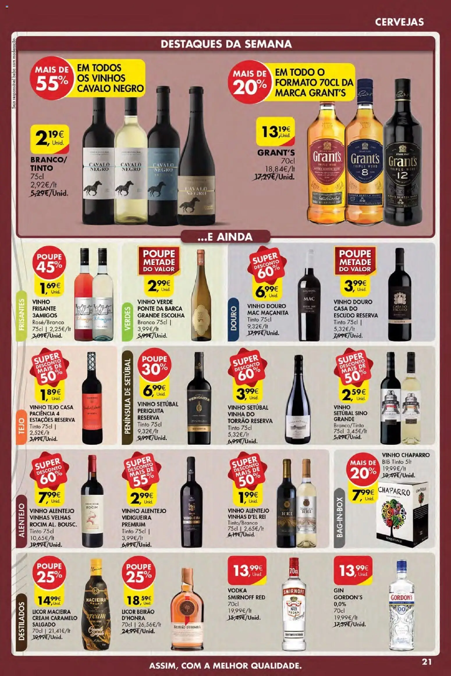 Pingo Doce Poupe Esta Semana Açores │ válido de 23.04.2026 | Página: 21 | Produtos: Licor, Macieira cream, Vinho, Vodka