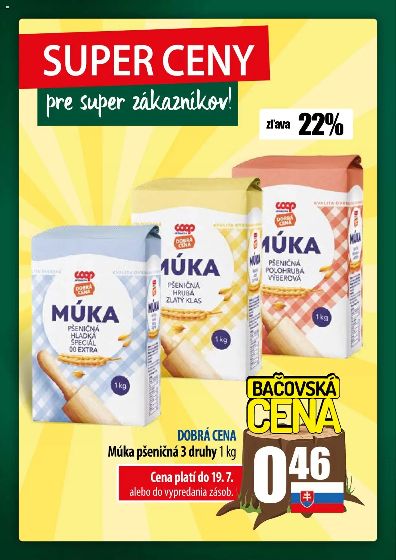 COOP Jednota široká ponuka │ platný od 17.07.2025 | Strana: 4 | Produkty: Zlatý klas, Múka