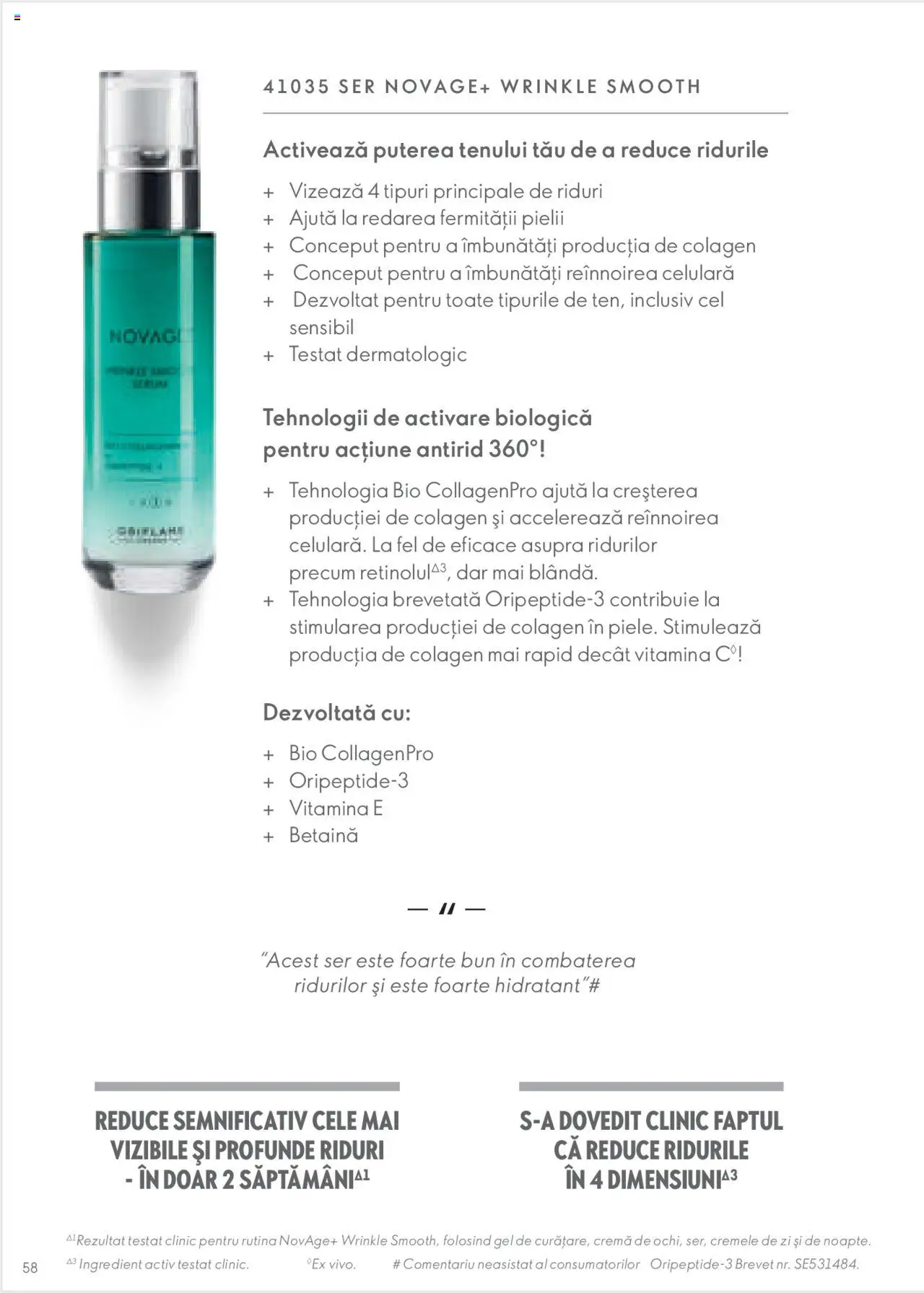 Oriflame catalog - Ghidul NOVAGE+ – valabil de la 01.03.2023 | Pagină: 58
