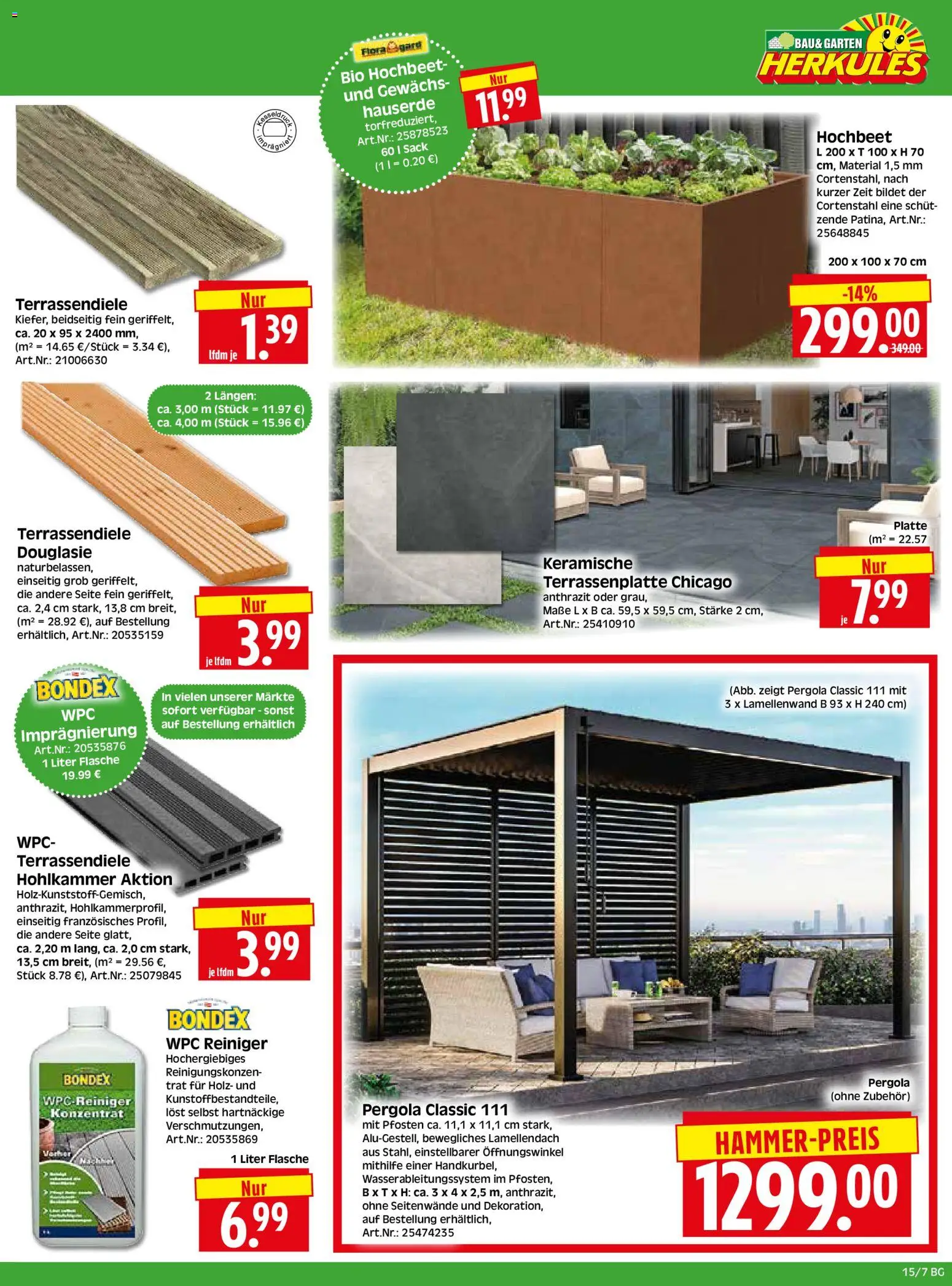 HERKULES - Bau & Garten – gültig ab 07.04.2026 | Seite: 7 | Produkte: Hochbeet
