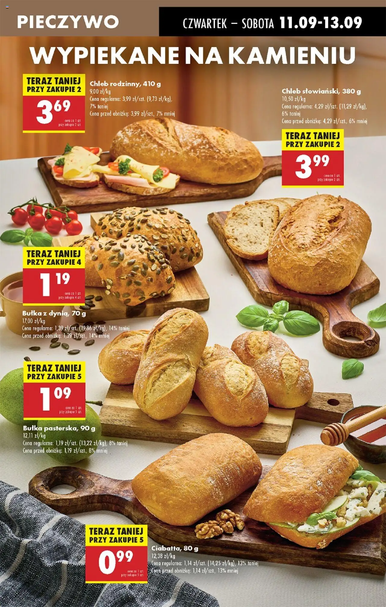 Biedronka gazetka - Oferta w tym tygodniu od 11.09.2025 | Strona: 29 | Produkty: Pieczywo, Dynia, Bułka, Ciabatta