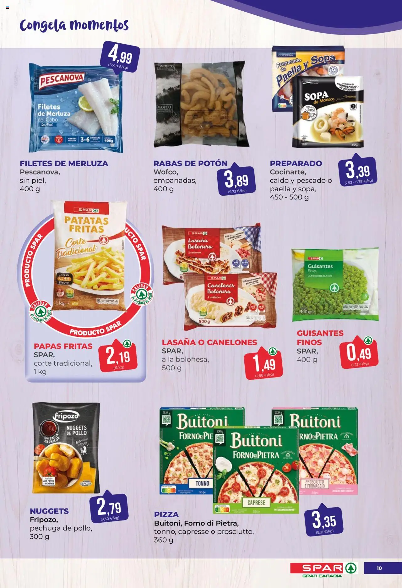 Spar folleto │ válido desde el 22.08.2025 | Página: 10 | Productos: Pizza, Barbacoa, Horno, Lasaña