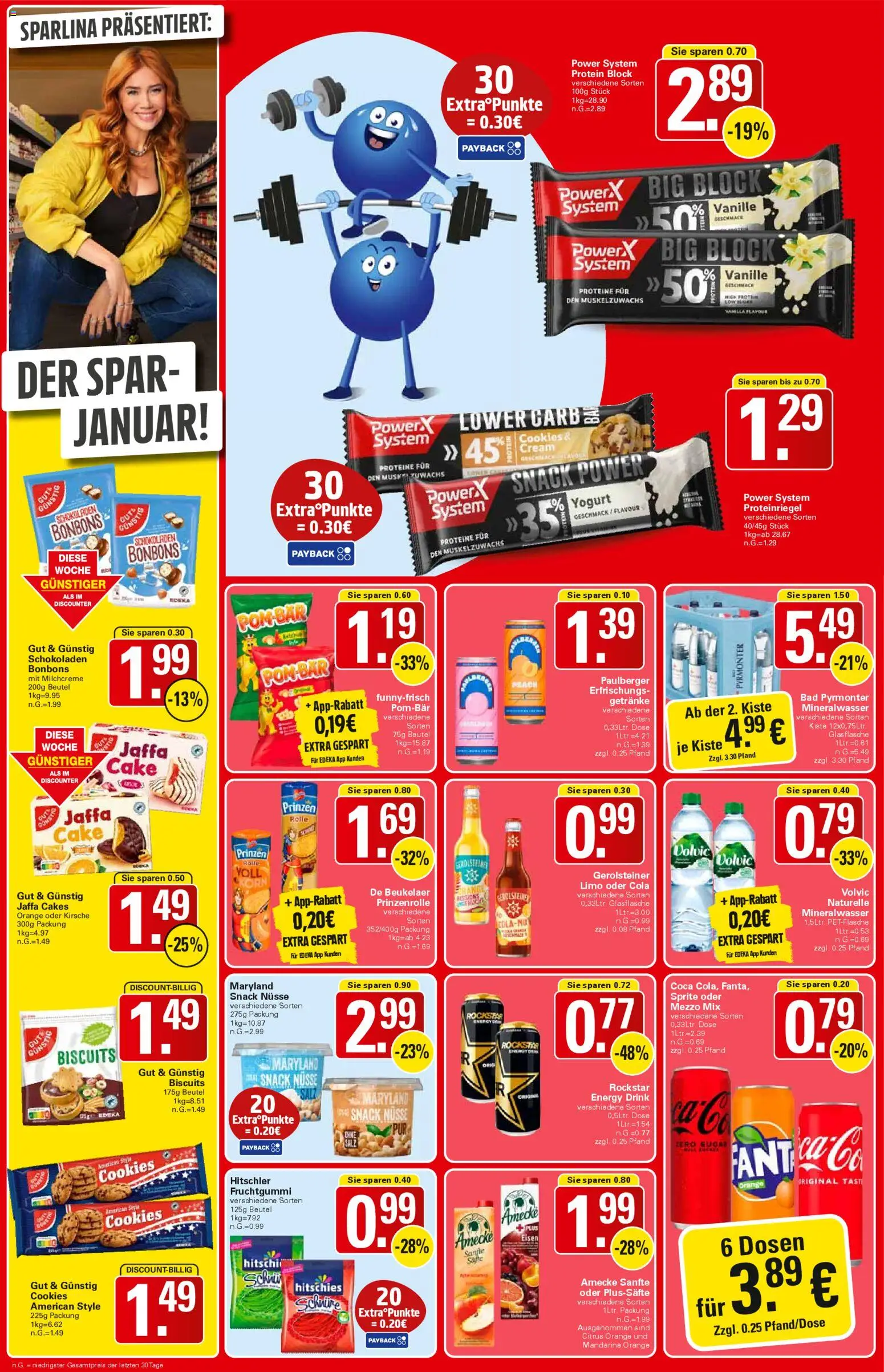 WEZ Prospekt – gültig ab 29.12.2025 | Seite: 12 | Produkte: Sprite, Mineralwasser, Volvic, Nüsse