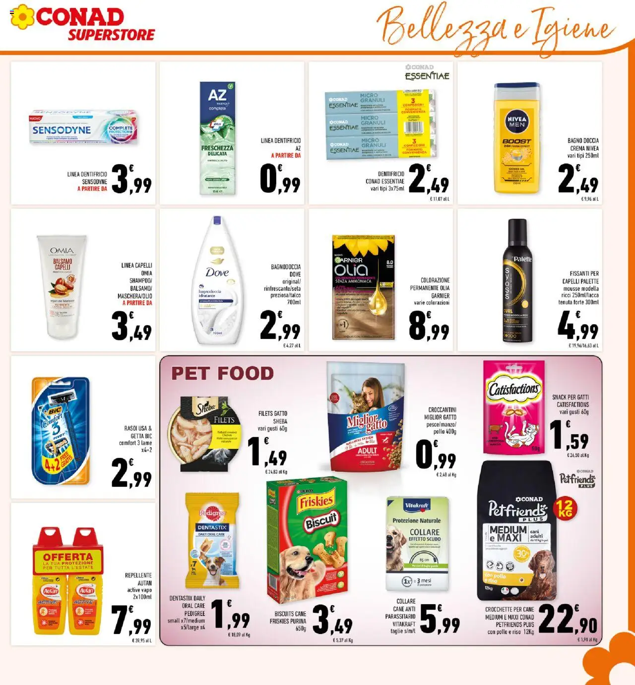 Volantino Conad del 27.08.2025 | Pagina: 25 | Prodotti: Riso, Colorazione capelli, Bagno, Doccia