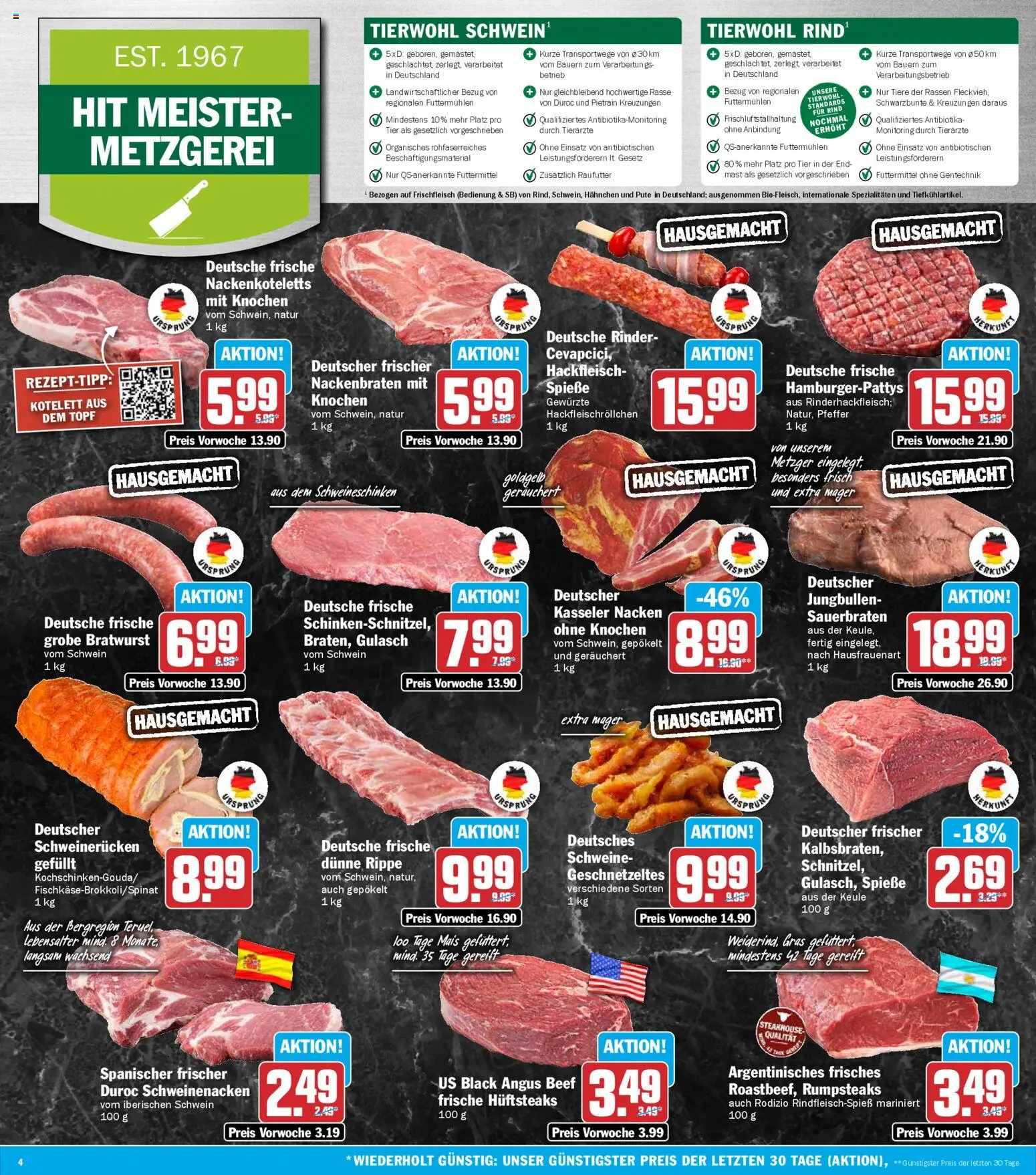 HIT Prospekt 	 – gültig ab 02.03.2026 | Seite: 4 | Produkte: Pute, Spieße, Gulasch, Schweinerucken