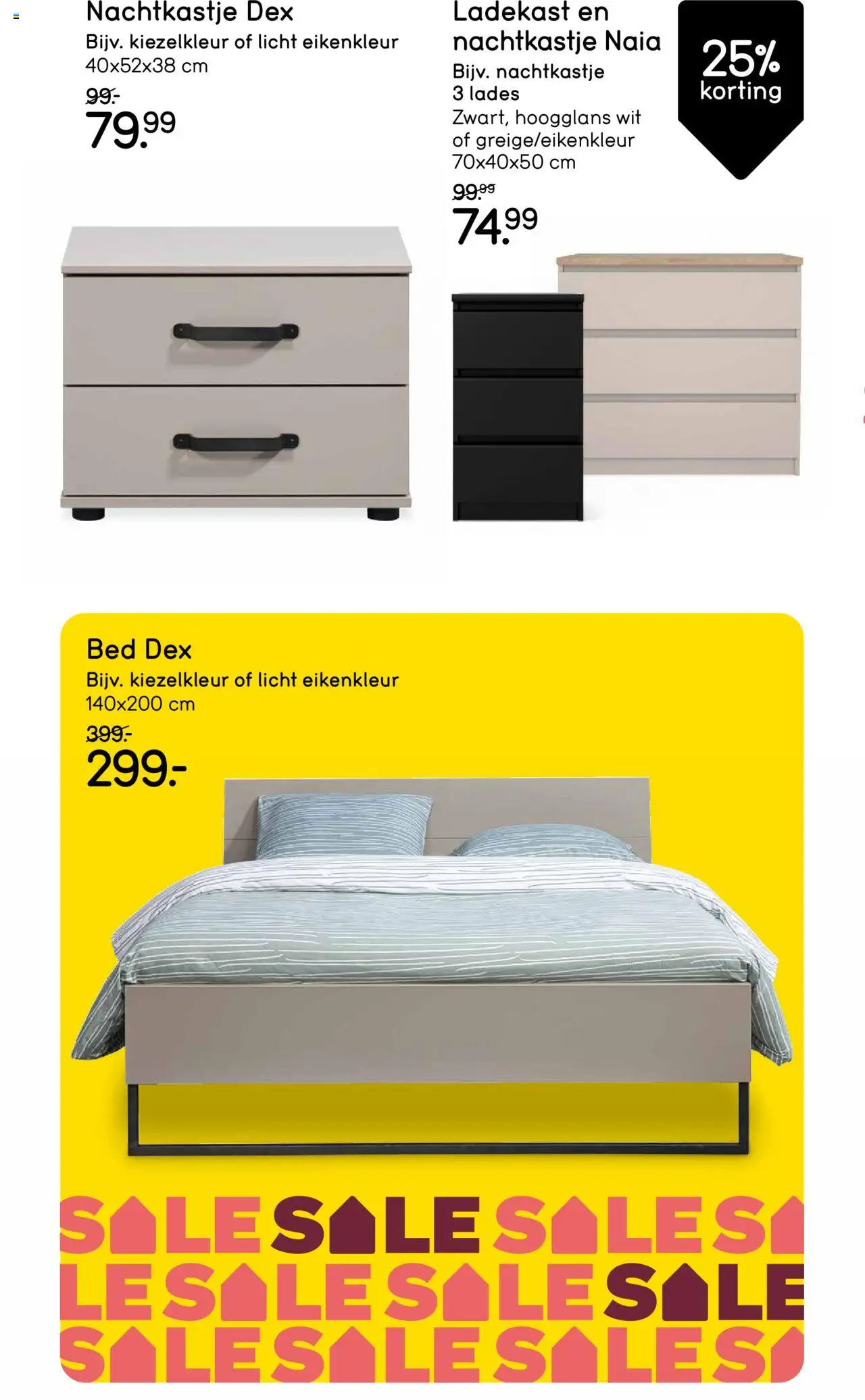  | Pagina: 18 | Producten: Bed, Ladekast, Nachtkastje