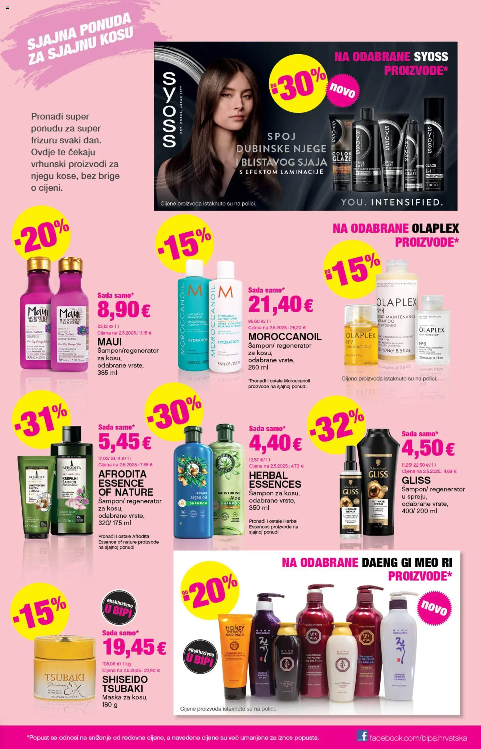 Bipa katalog | vrijedi od 05.03.2026 | Stranica: 9 | Proizvodi: Šampon, Regenerator, Maska