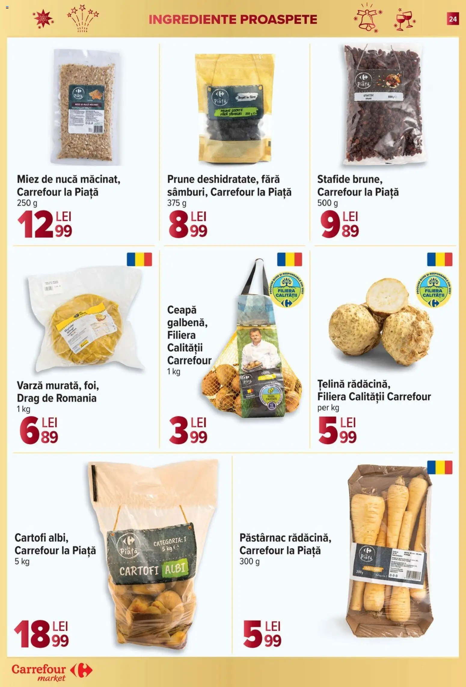 Noul catalog Carrefour – valabil de la 27.12.2025 | Pagină: 24 | Produse: Press Kemik, Țelină, Prune, Ceapă