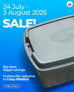 Preview of Crazy Plastics specials valid from 24.07.2025