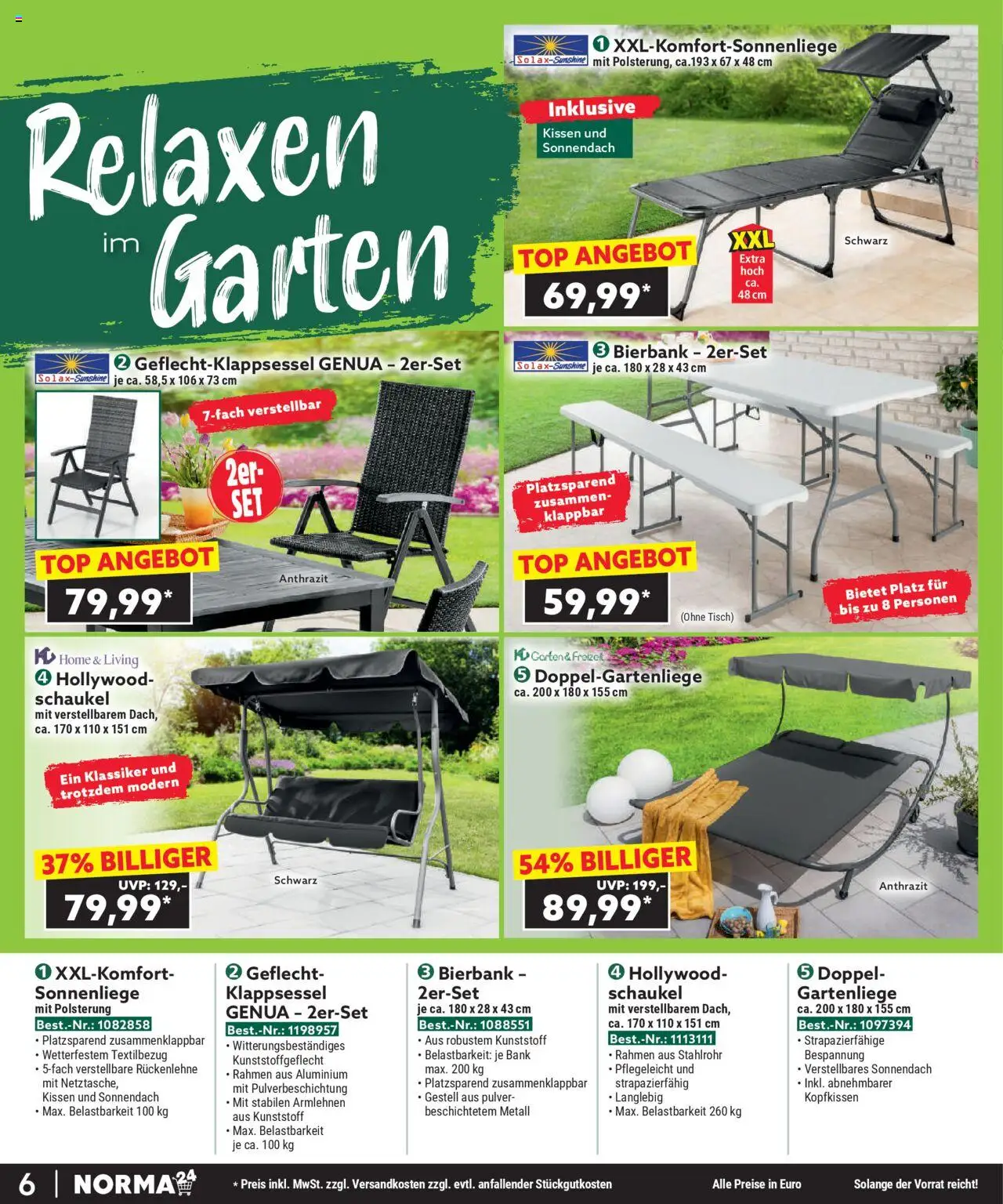 Norma - Bestellmagazin August 2025 - gültig ab dem 01.08.2025 | Seite: 6 | Produkte: Top, Kissen, Tisch, Kopfkissen