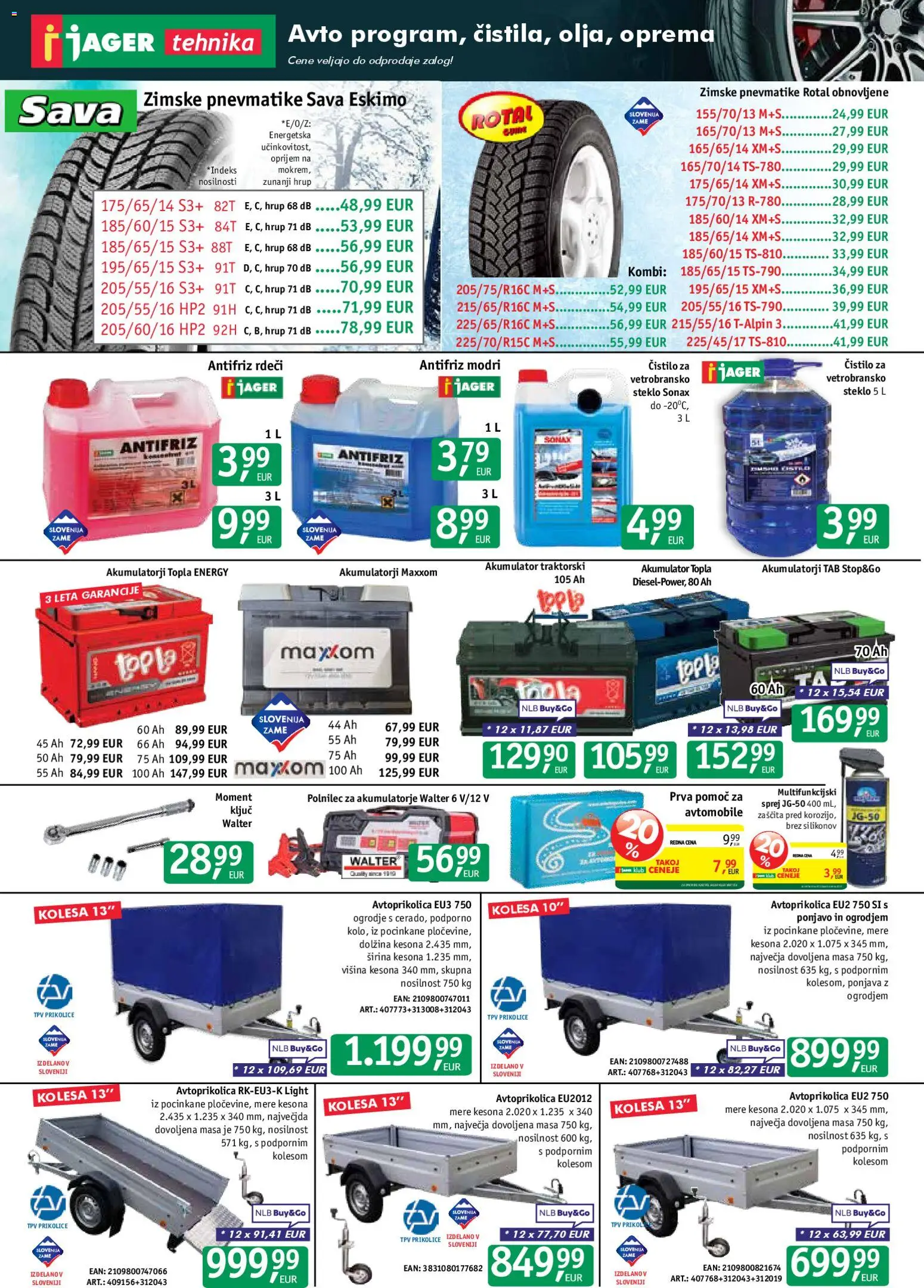 Novi Jager katalog ponudbe – veljaven od 12.11.2025 | Stran: 12 | Izdelki: Akumulator