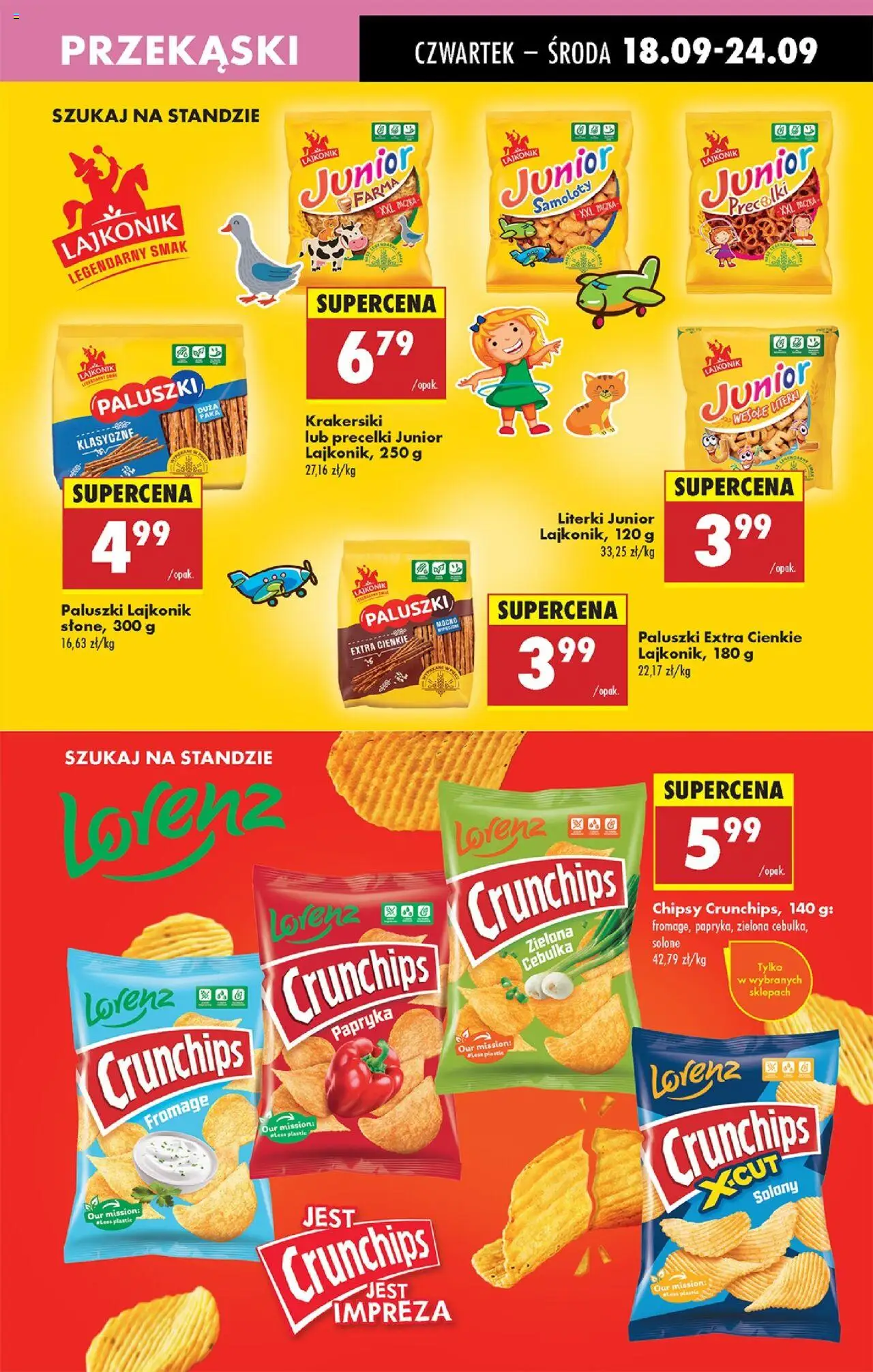 Biedronka gazetka - Oferta w tym tygodniu od 18.09.2025 | Strona: 55 | Produkty: Chipsy, Papryka, Paluszki