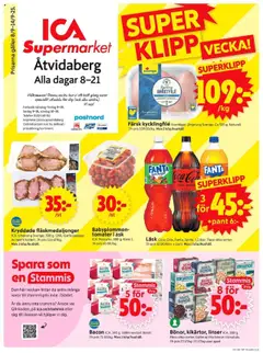 ICA Supermarket - Åtvidaberg - Förhandsvisning av reklamblad från butik ICA Supermarket aktuell från 08.09.2025