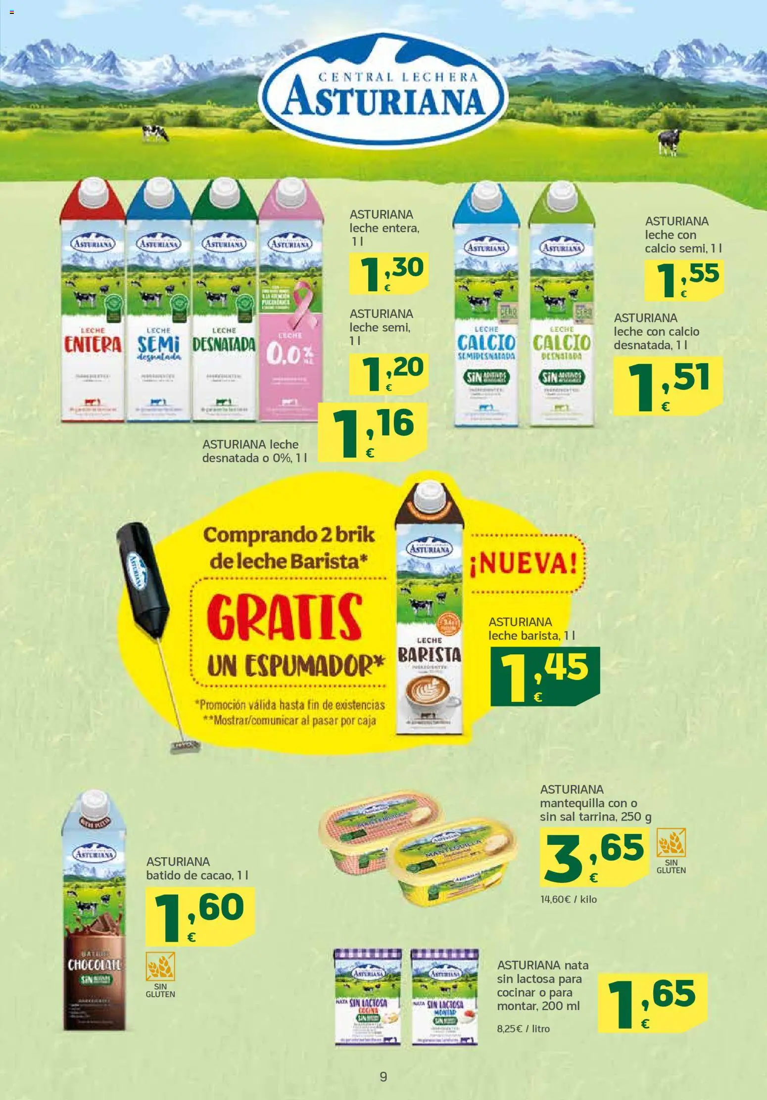 HiperDino folleto │ válido desde el 25.11.2025 | Página: 9 | Productos: Leche desnatada, Leche, Συσκευή ροής, Caja