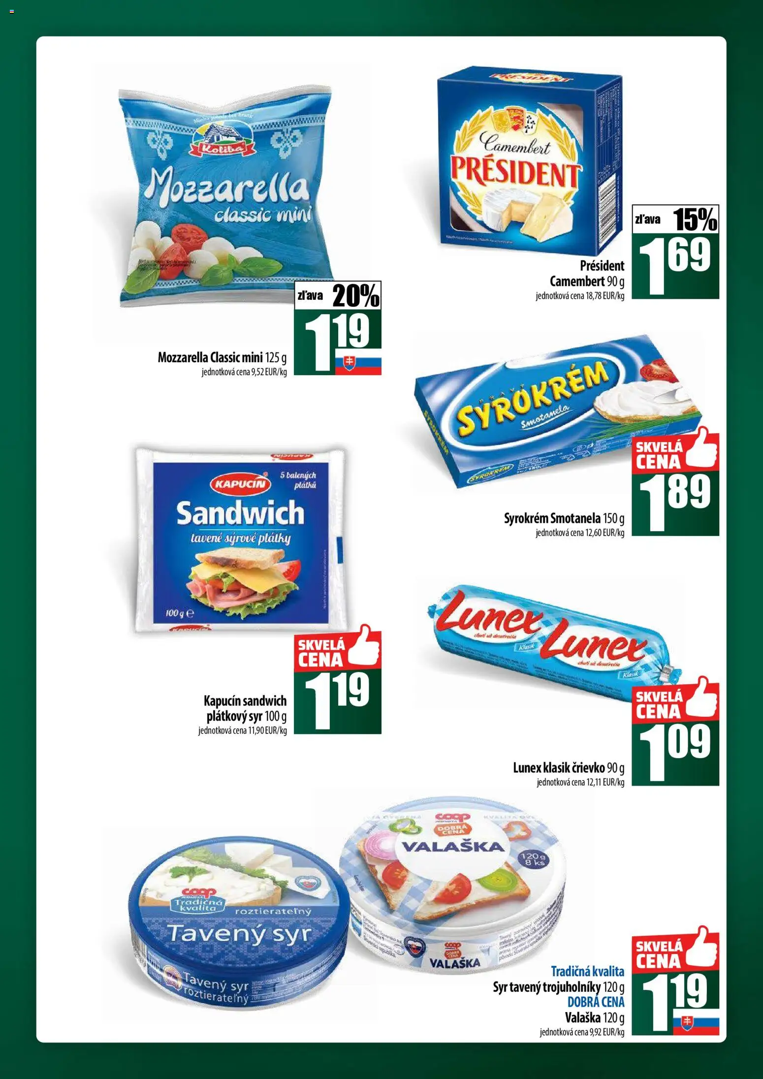 Nové COOP Jednota akcie – leták je platný od 27.11.2025 | Strana: 21 | Produkty: Syr, Mozzarella